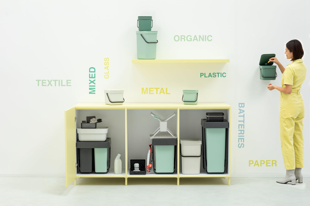 Sort & Go Kitchen Countertop Food Scraps Compost Bin
