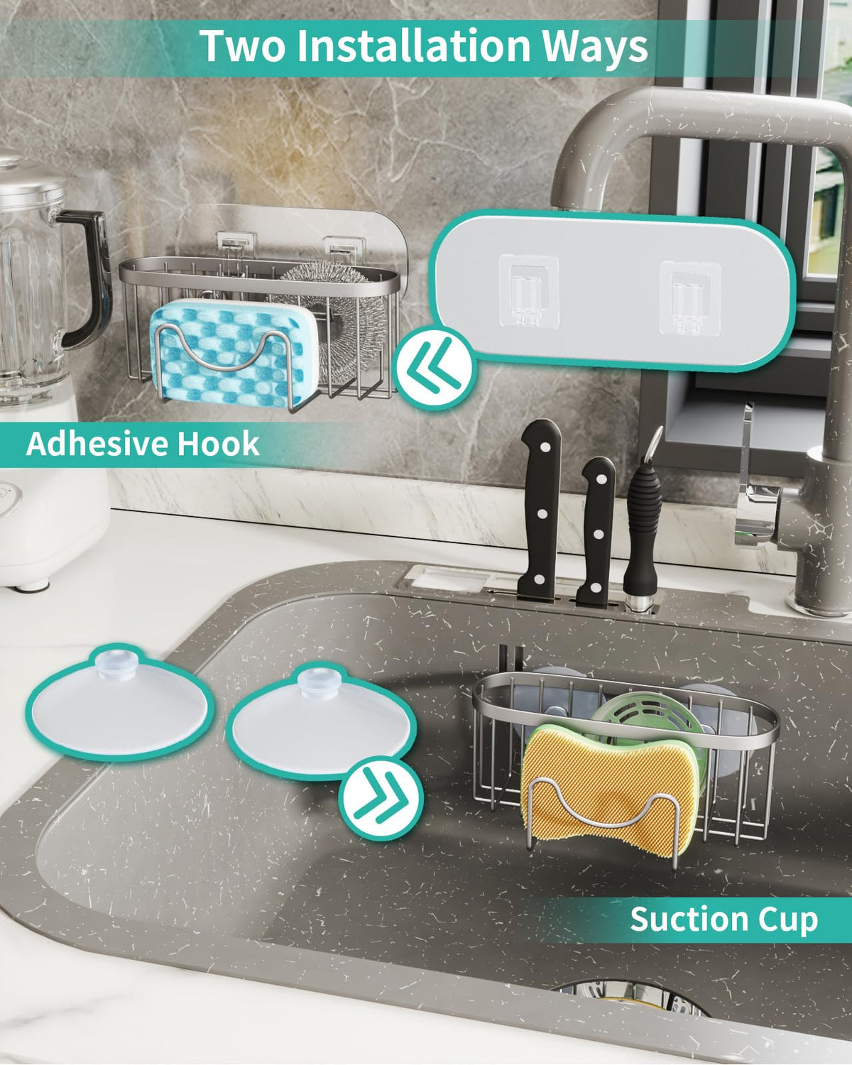 Kitchen Sponge Holder for Sink