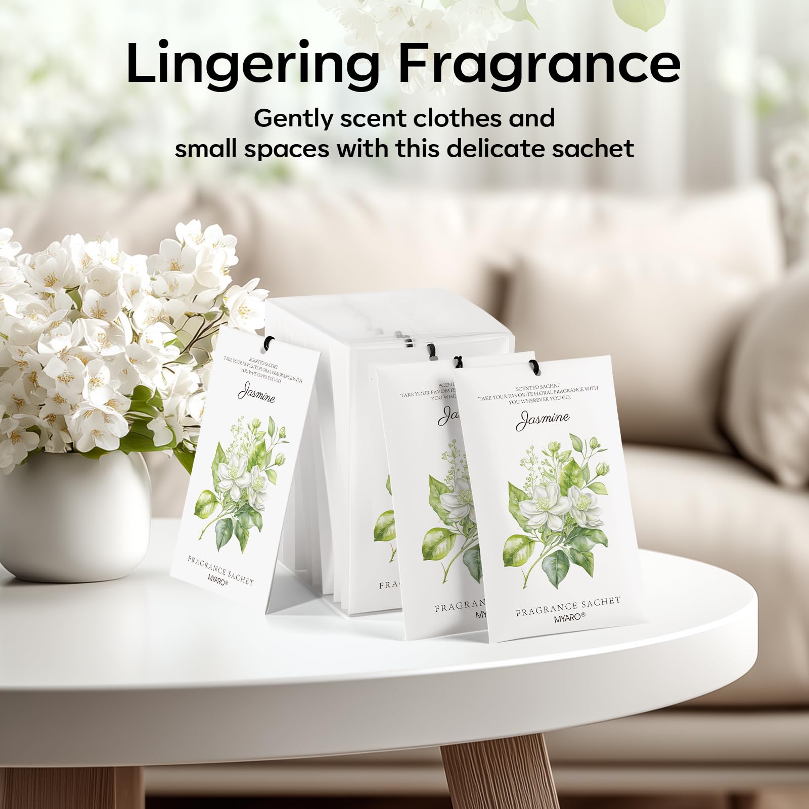 12 Pack Jasmine Scented Sachets (12 Count)