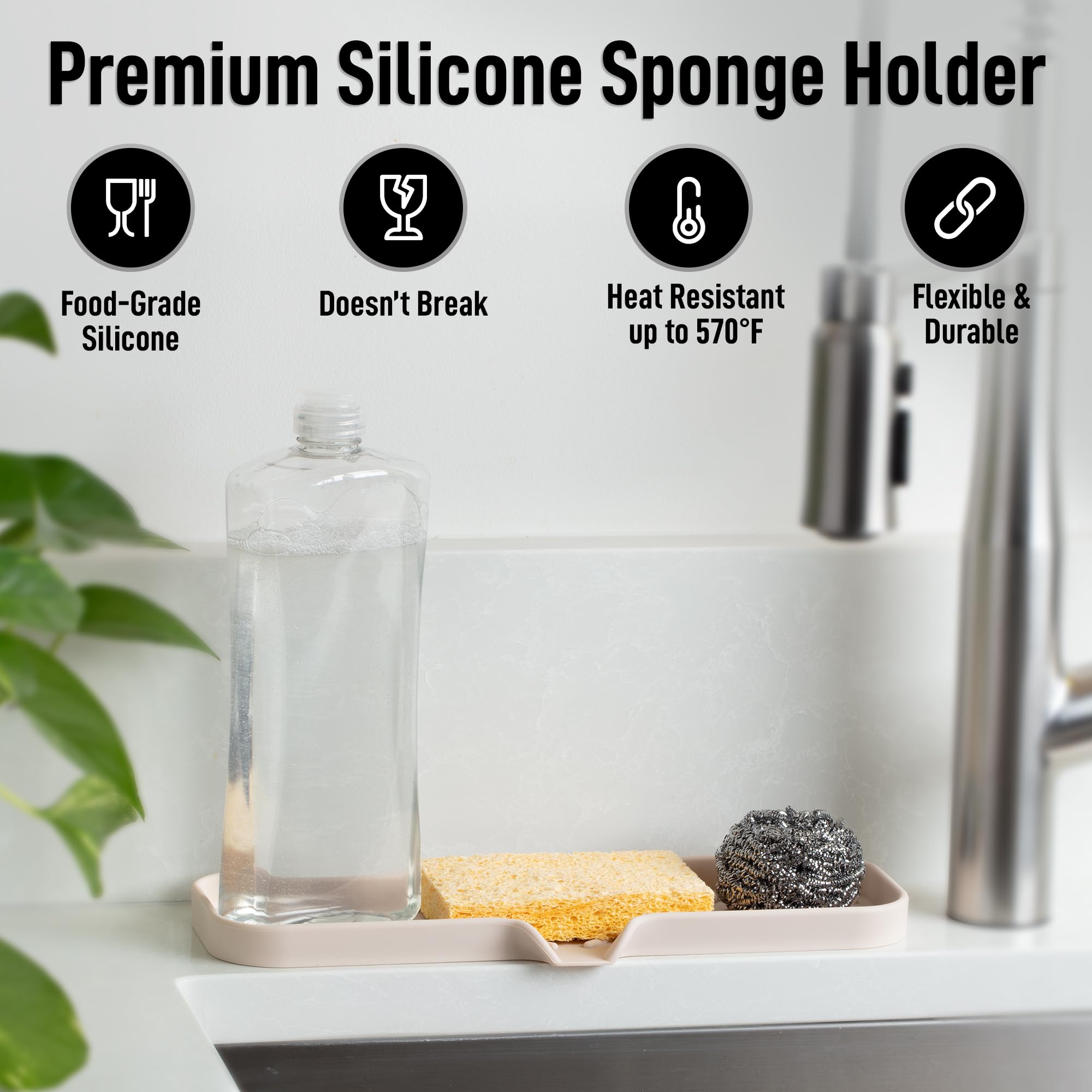 Large Silicone Sponge Holder