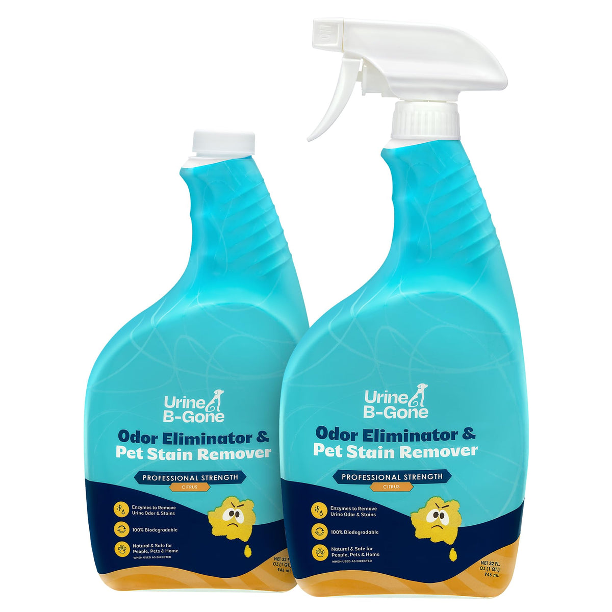 Urine B Gone Enzyme Cleaner for Human & Pet Urine (64 Fl Oz)