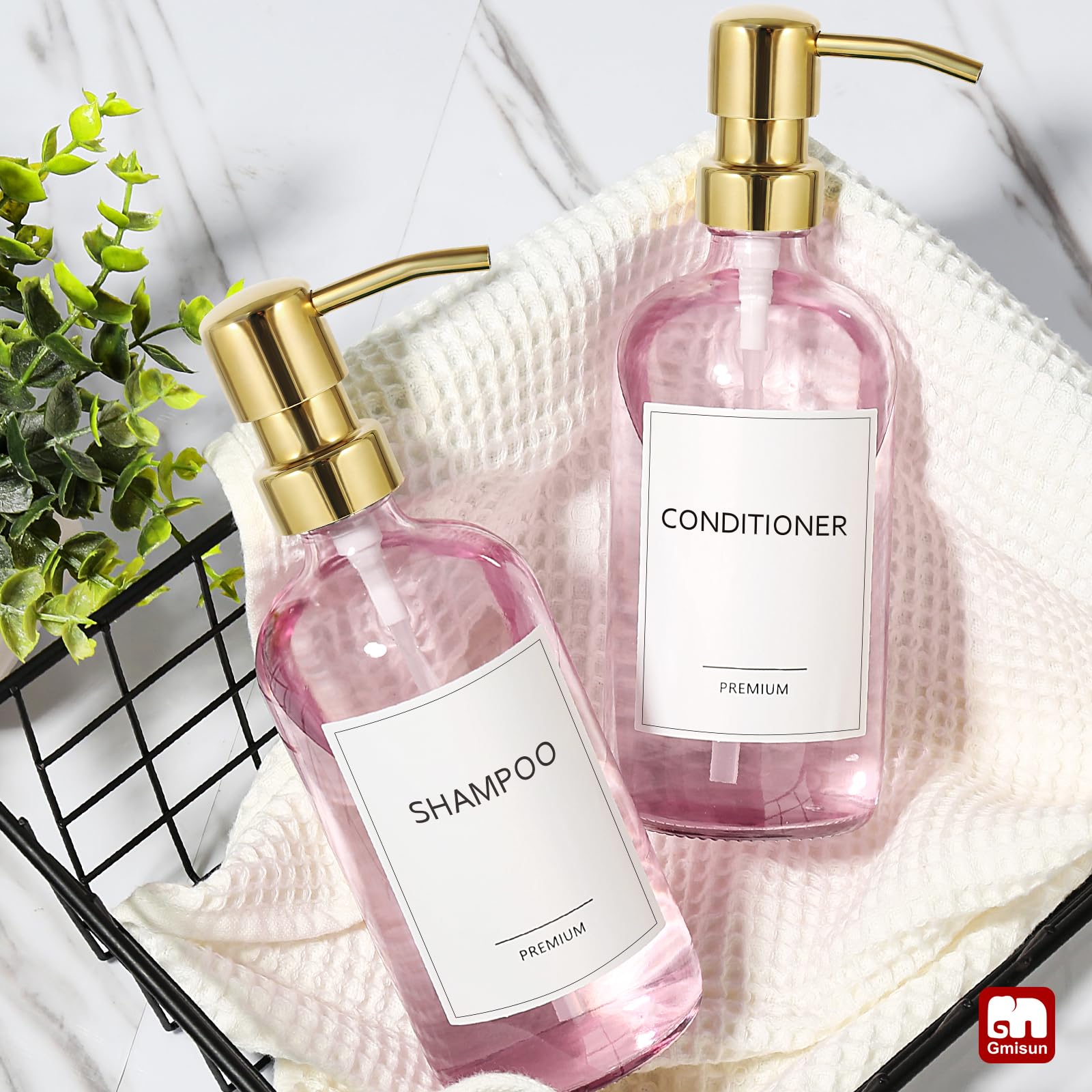 Pink Soap Dispenser Bathroom (2 Count)