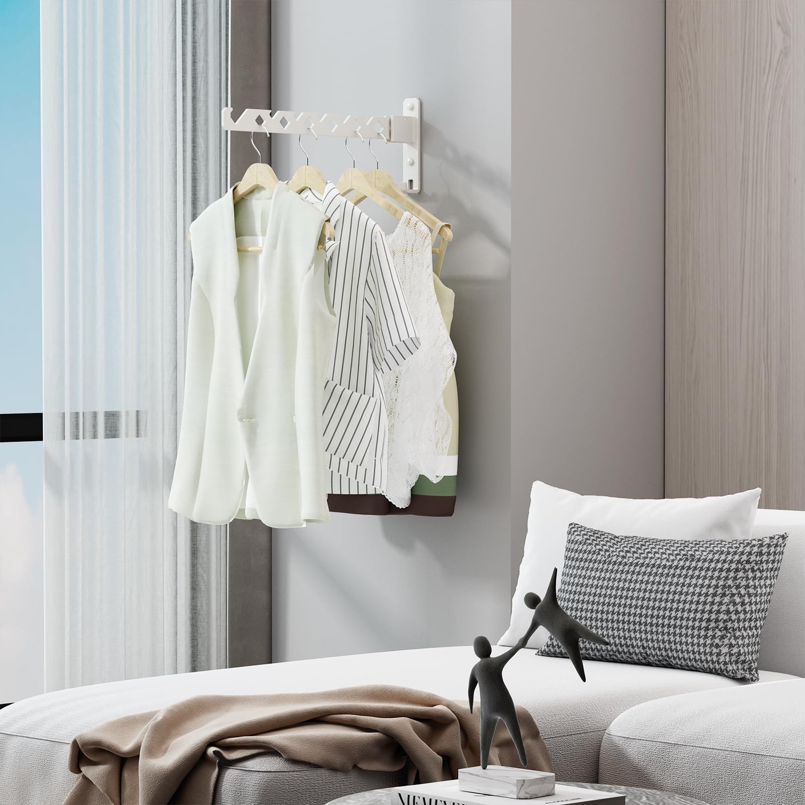 Wall Mounted Clothes Drying Rack (7.2 Ounce)