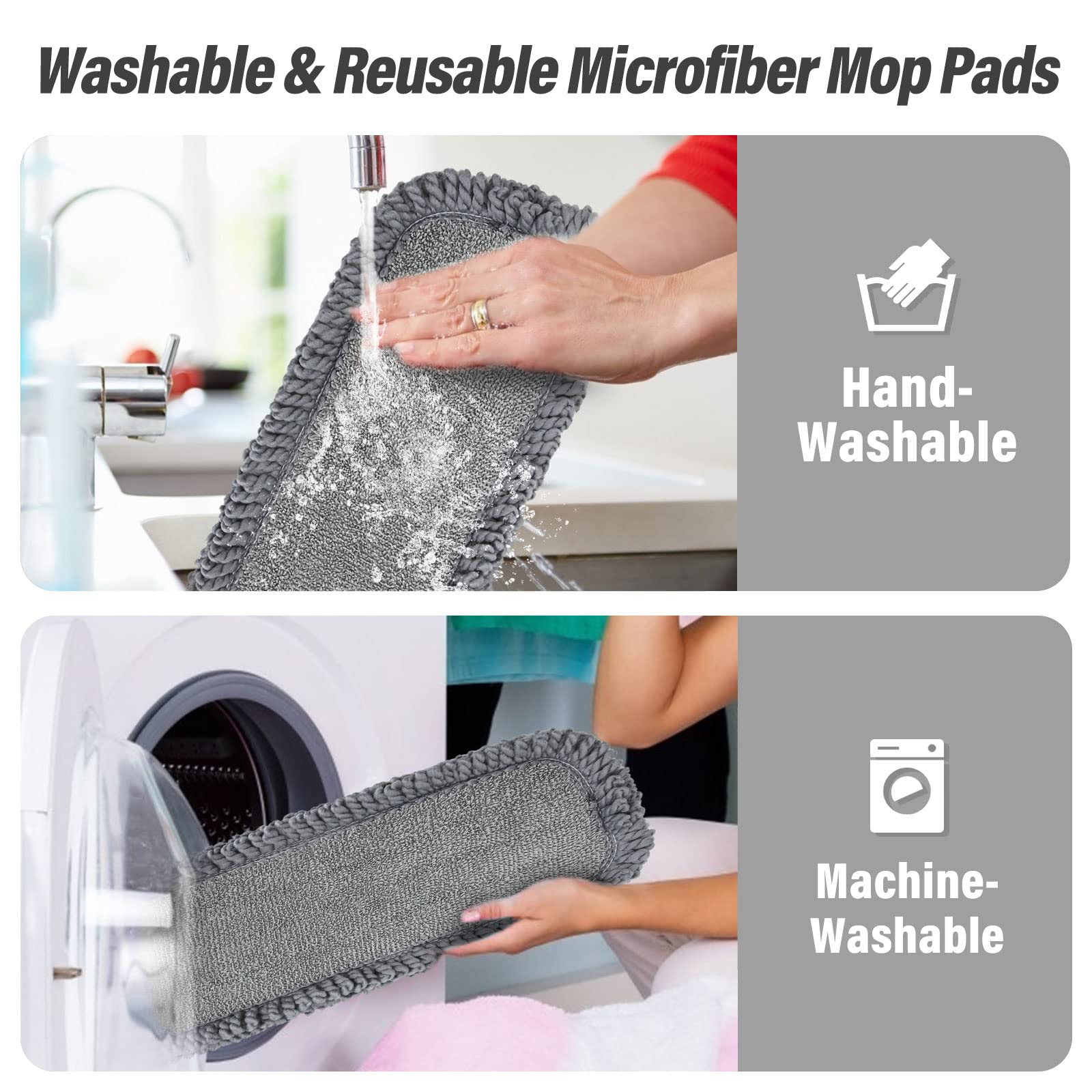 16.5" Microfiber Mop Pads Refills (3 Count)