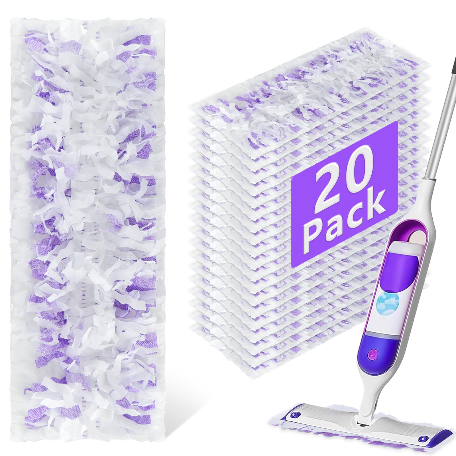 20 Pack Power Mop Refill Pads for Swiffer Power Mop (20 Count)