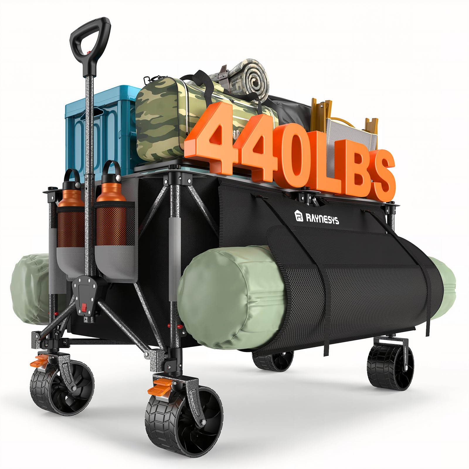 300L Collapsible Wagons Cart with Wheels Foldable