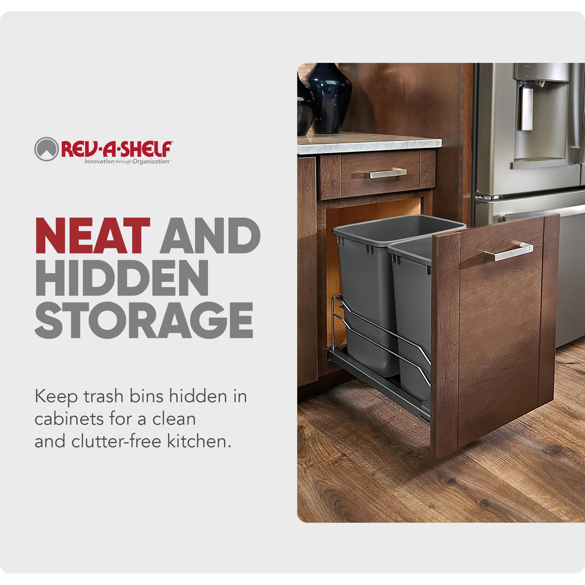 Double Pullout Trash Can w