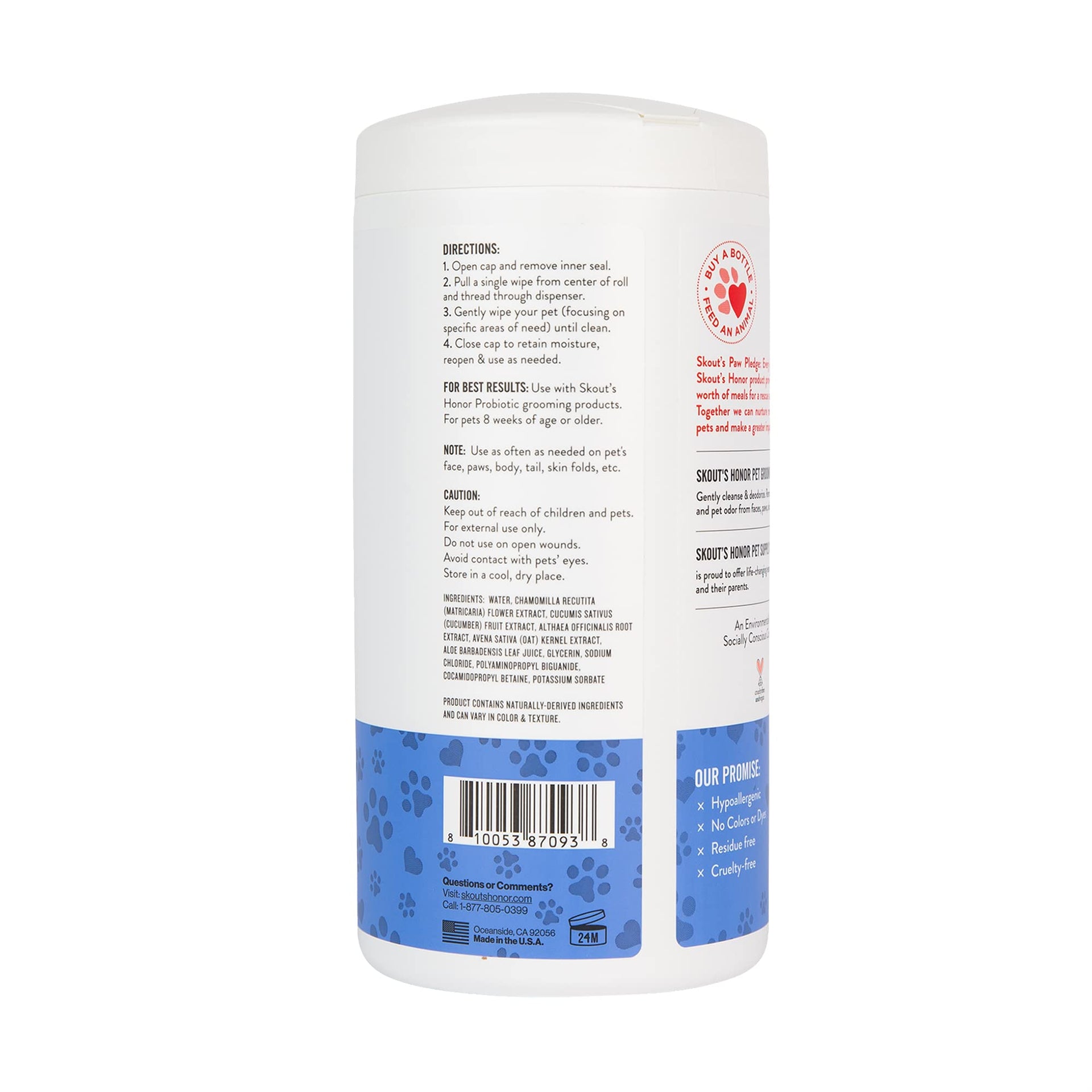 Pet Grooming Wipes for Dogs and Cats