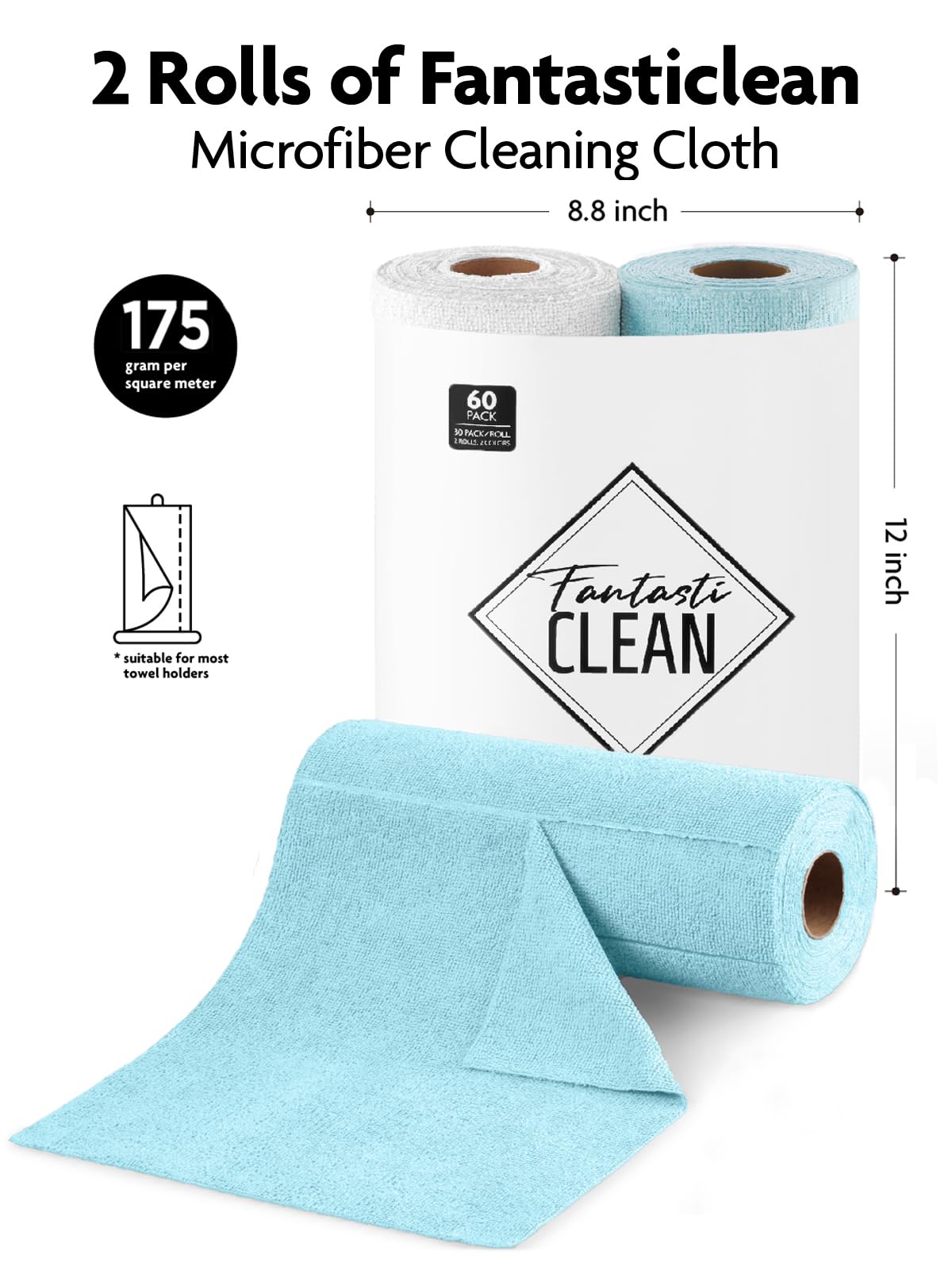 Microfiber Cleaning Cloth Roll (60 Count) - ModHome Supplies
