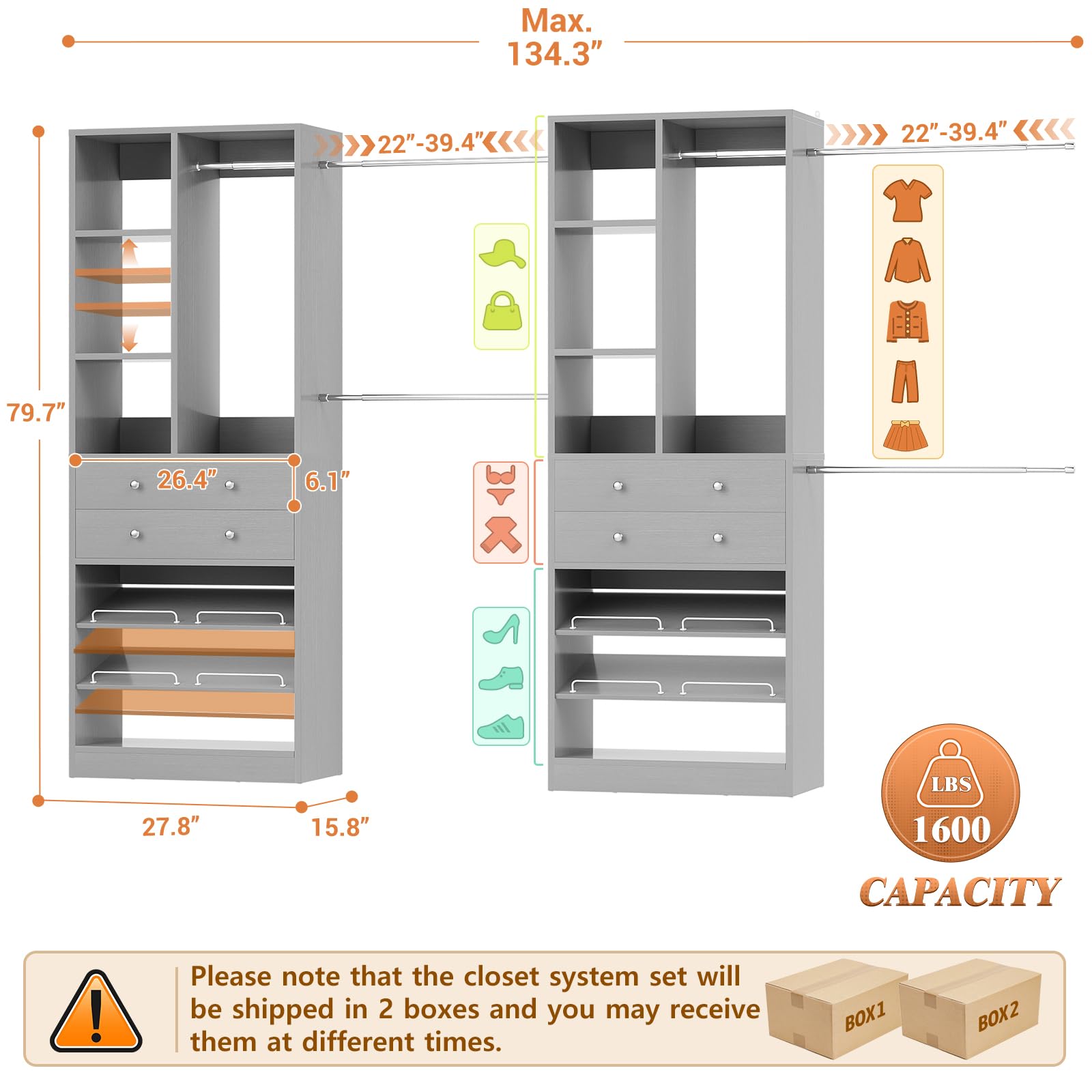Closet System (10 Foot)