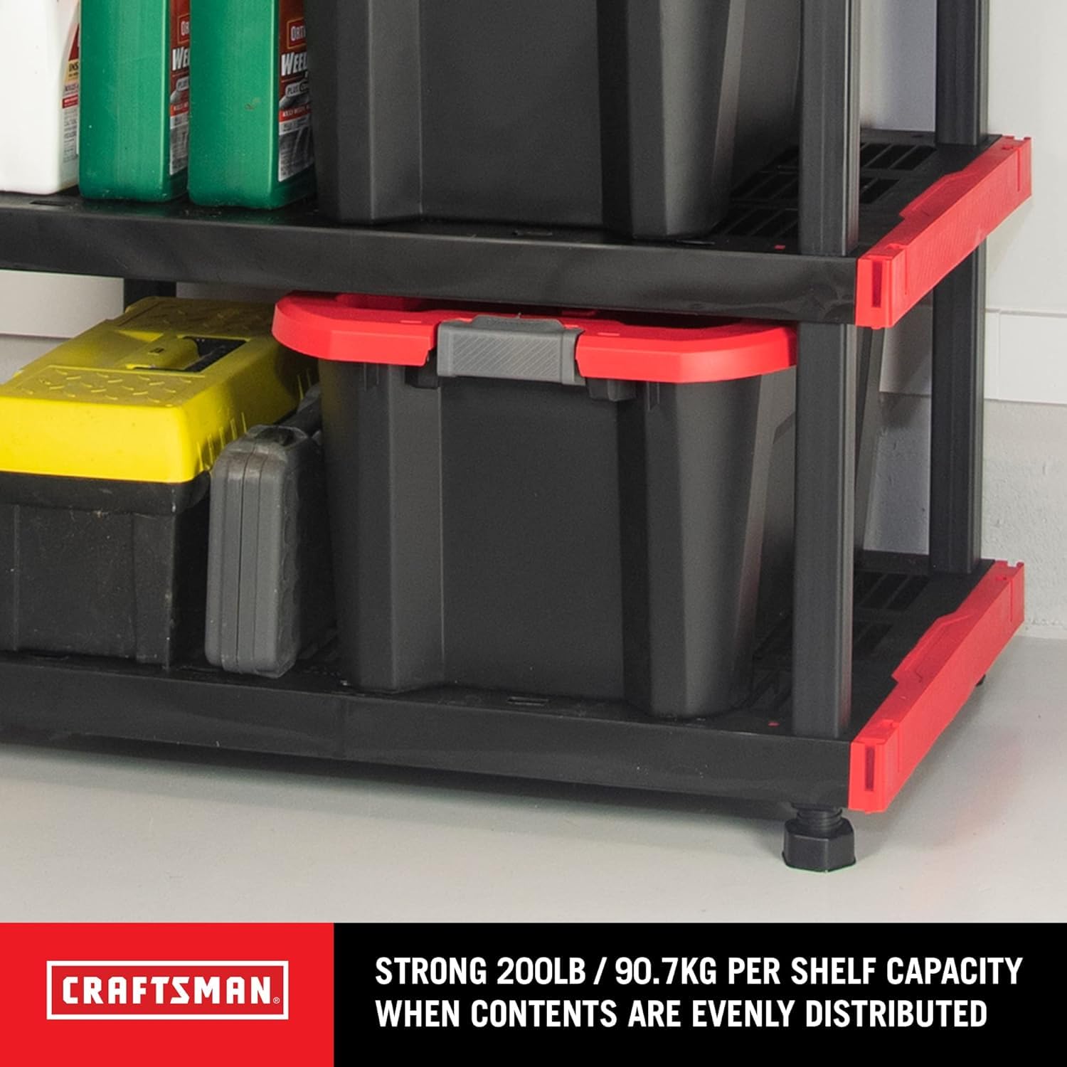Craftsman 5 Tier Heavy Duty Plastic Storage Shelves