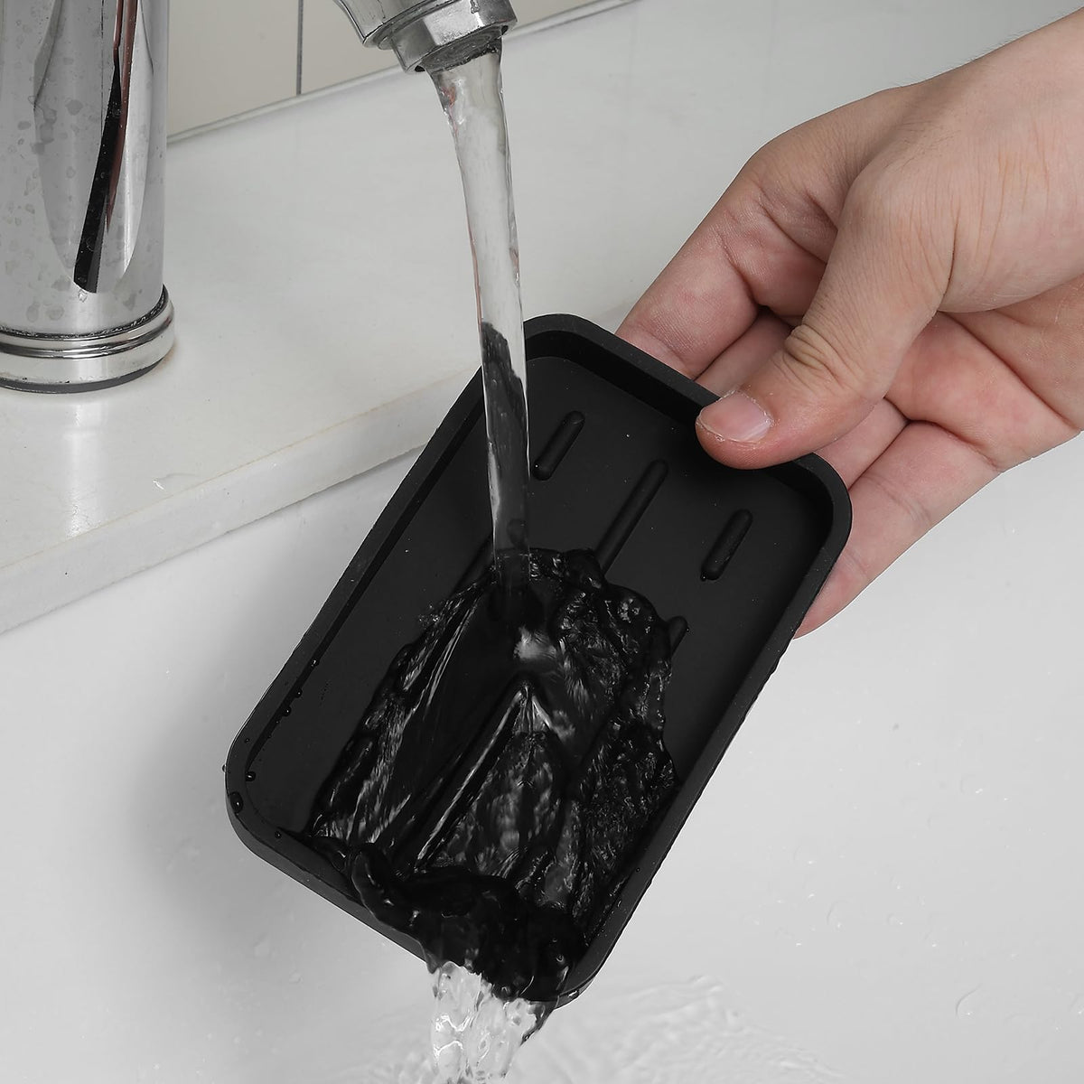 Silicone Kitchen Sink Organizer Tray for Multiple Usage