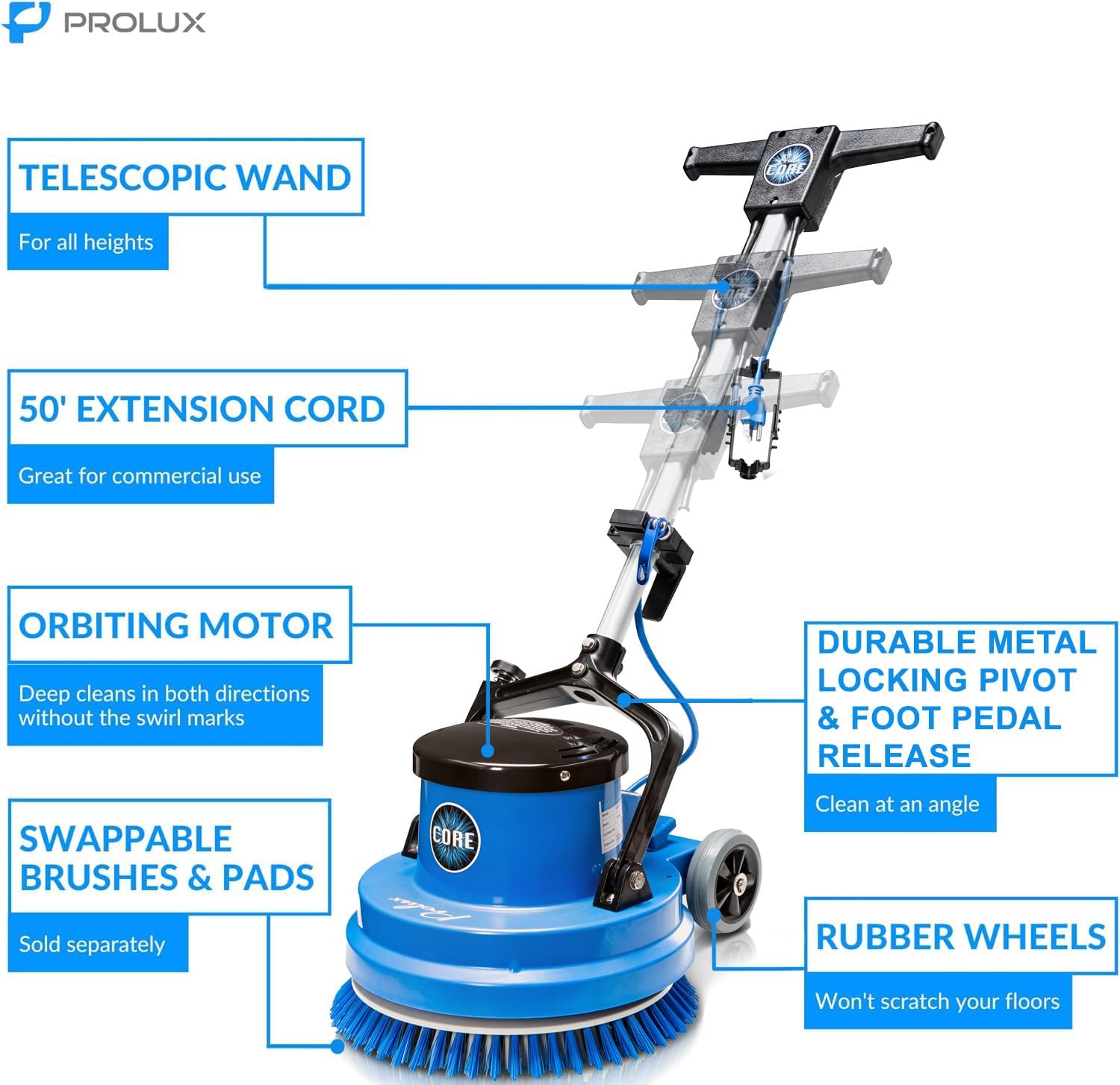 Core Heavy Duty Single Pad Commercial Polisher