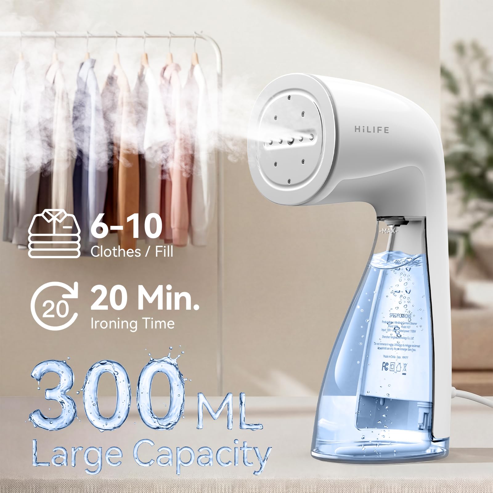 Upgraded Steamer for Clothes