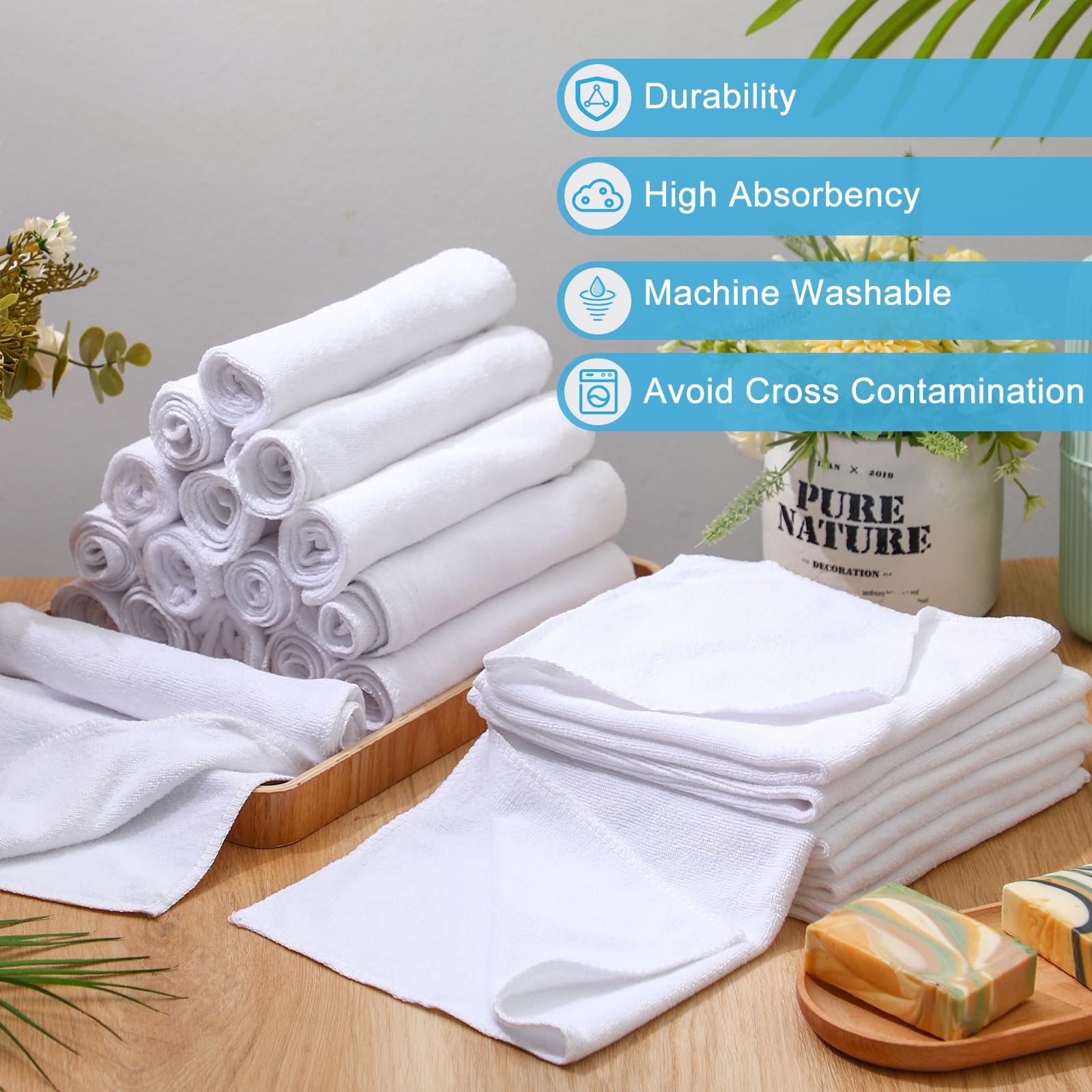Microfiber Cleaning Cloths for Cars 16 x 16 Inch Ultra Absorbent Car Towels Drying Reusable Cleaning Supplies House Kitchen Window Microfiber Towel