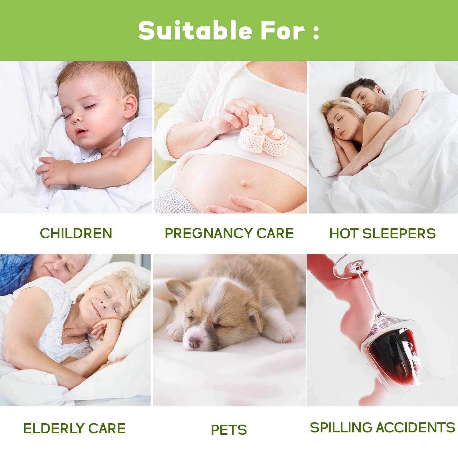 Luxury Full Size Tencel Waterproof Mattress Protector Deep Pocket