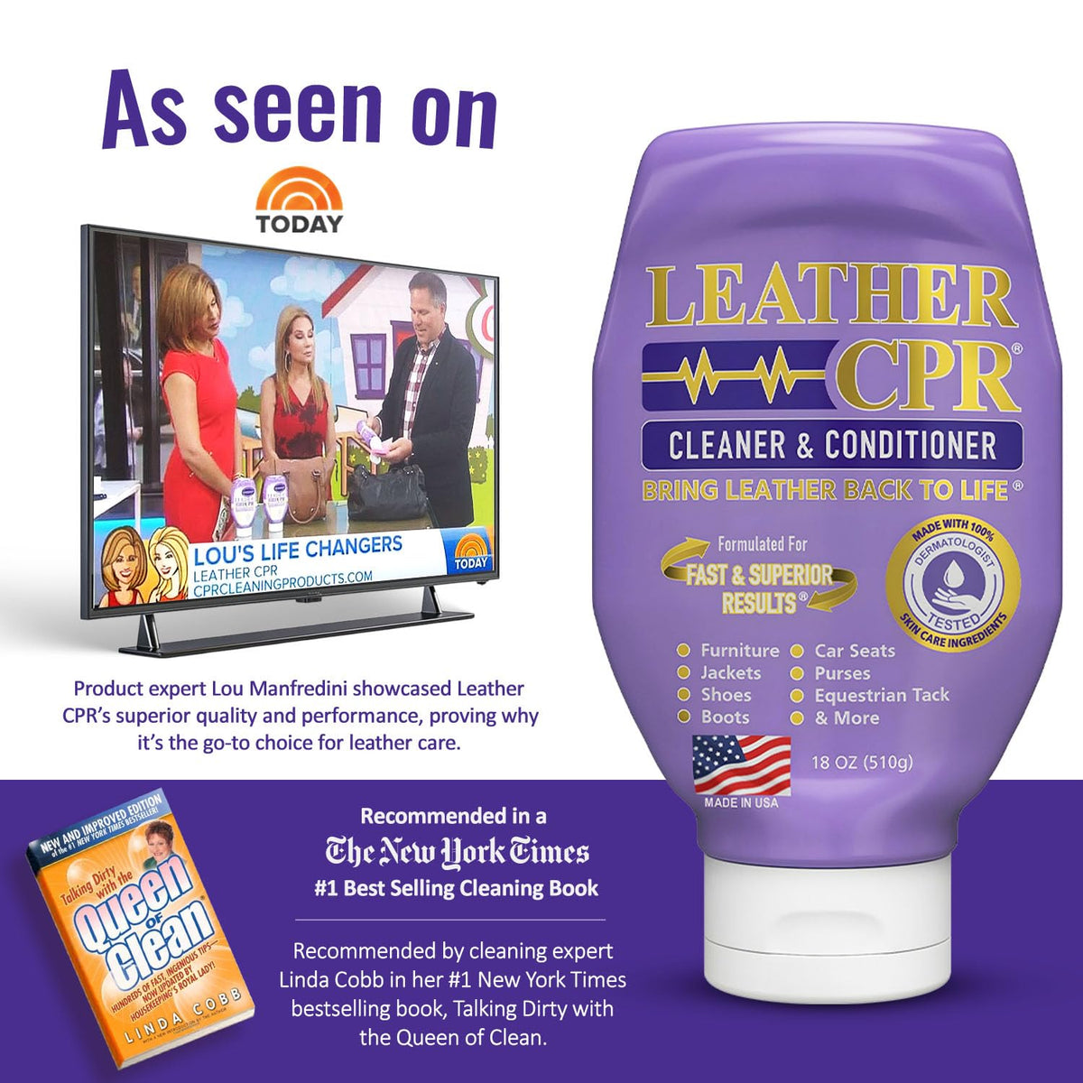 Cleaner and Conditioner 18oz. Bring Leather Back To Life on Furniture (18 Ounce)