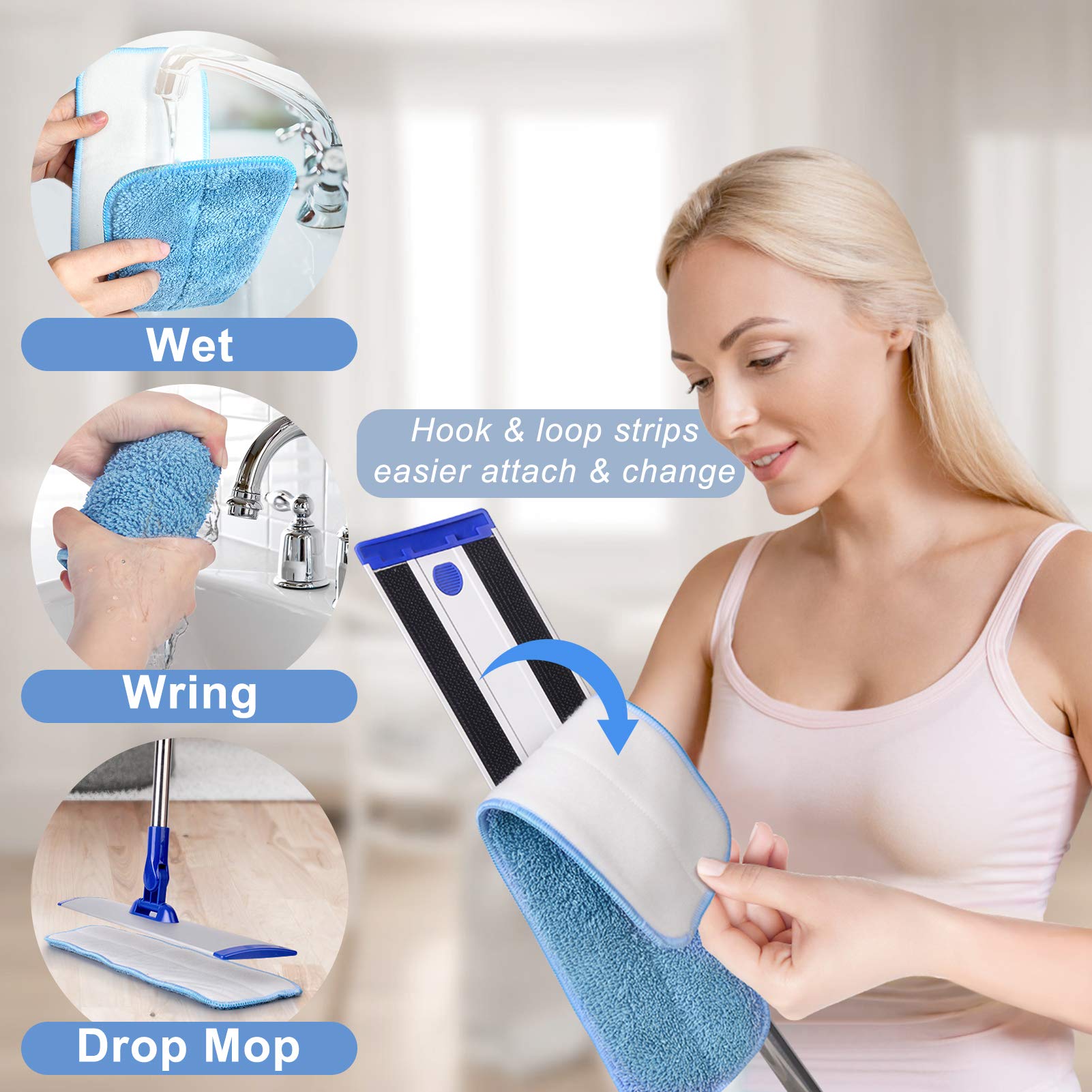 18" Professional Microfiber Mop Floor Cleaning System - ModHome Supplies