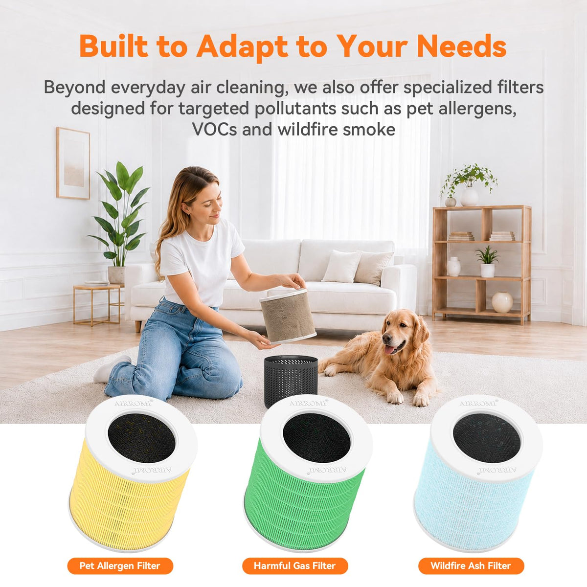 HEPA Air Purifier for Bedroom&Home