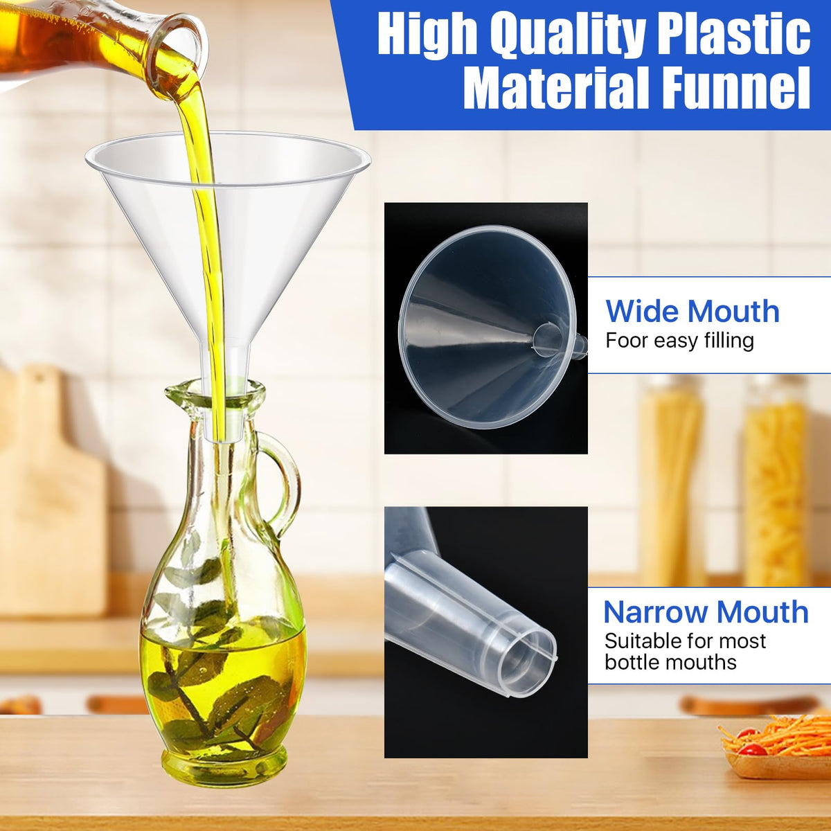 20PCS Plastic Funnels