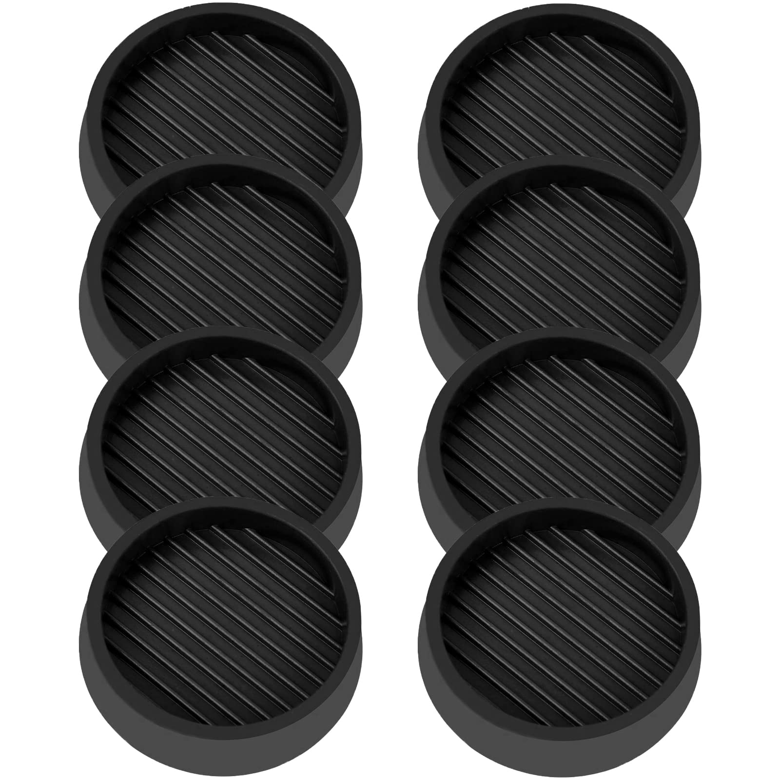 2X2 Round Rubber Caster Cups (4 Count)