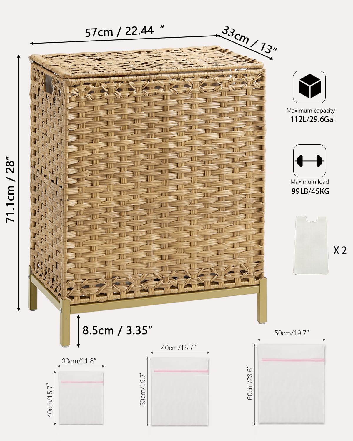 Laundry Hamper with Lid