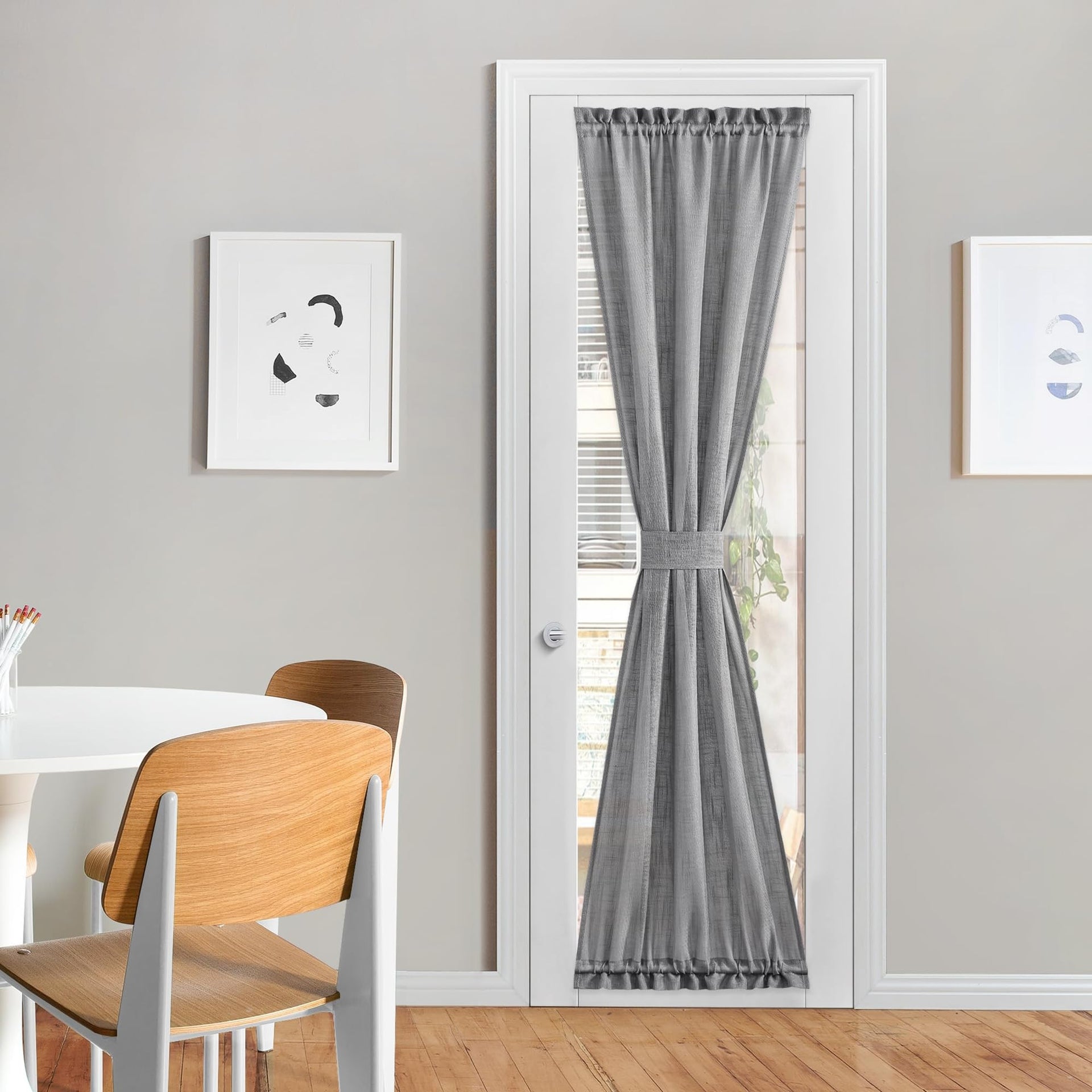 French Door Curtain with Bonus Tieback French Window Cover