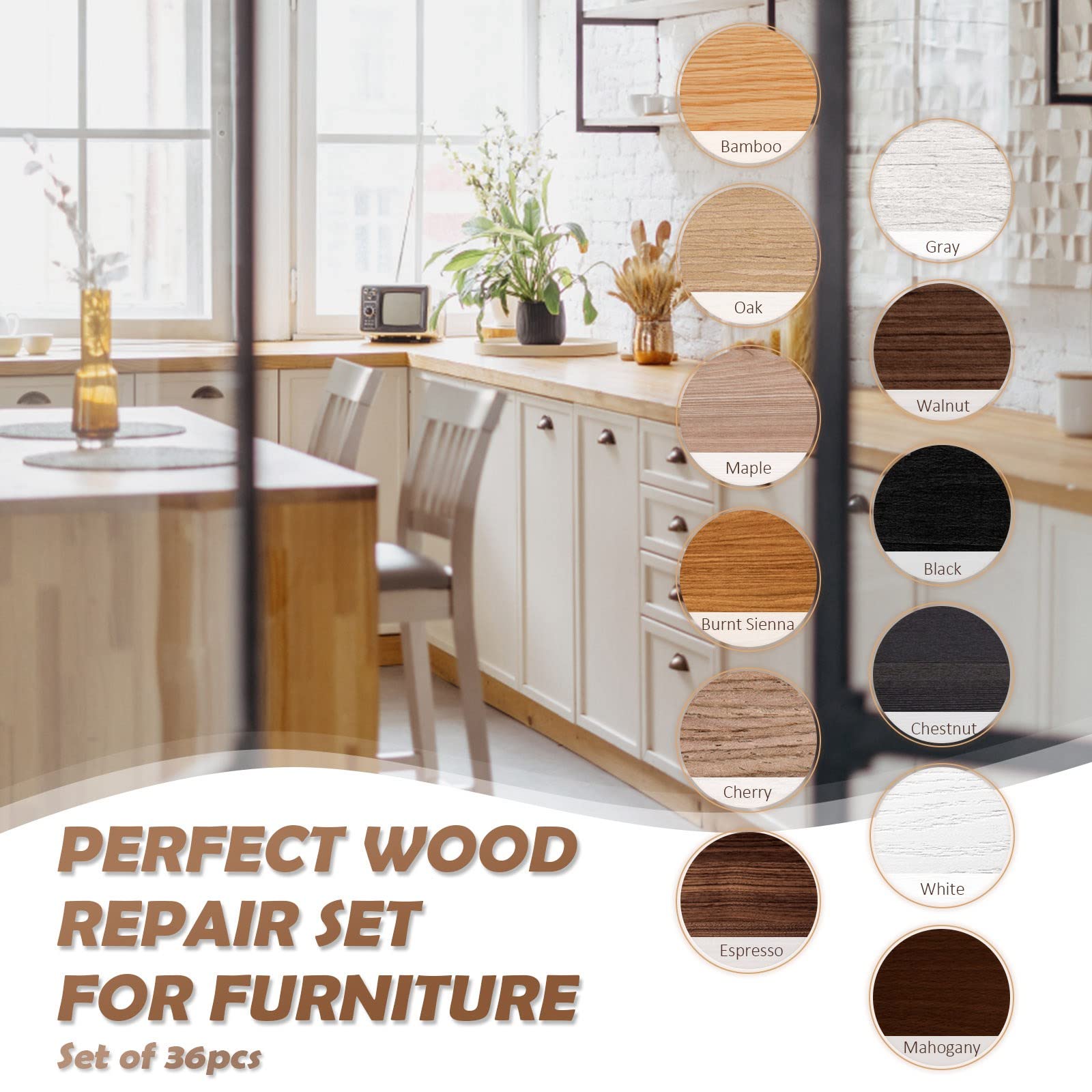 Wood Scratch Repair Kit (36 Count)