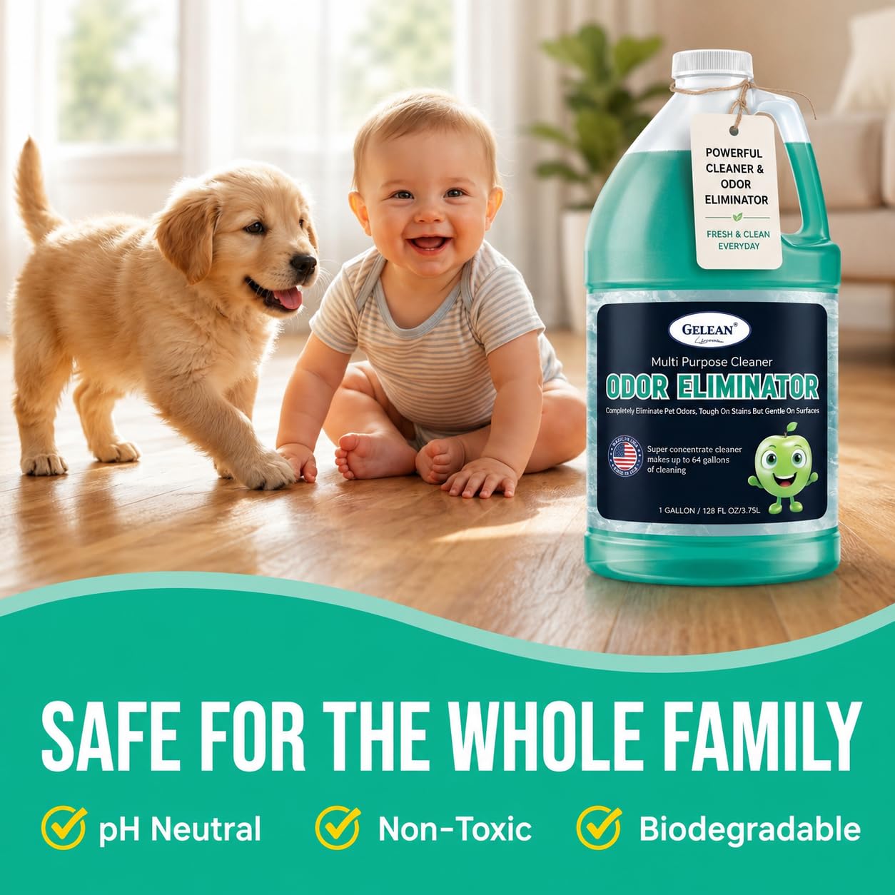 Multi Purpose Cleaner Pet Odor eliminator (128 Fl Oz)