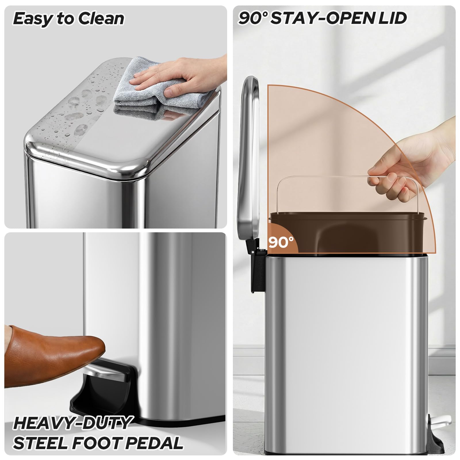 Small Bathroom Trash Can w