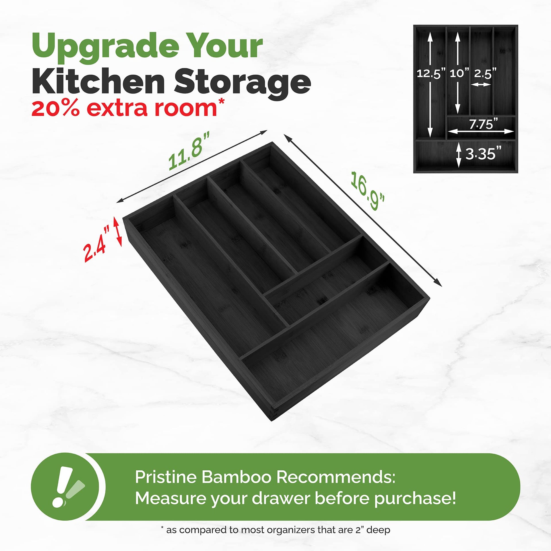 silverware tray organizer (35.274 Ounce)