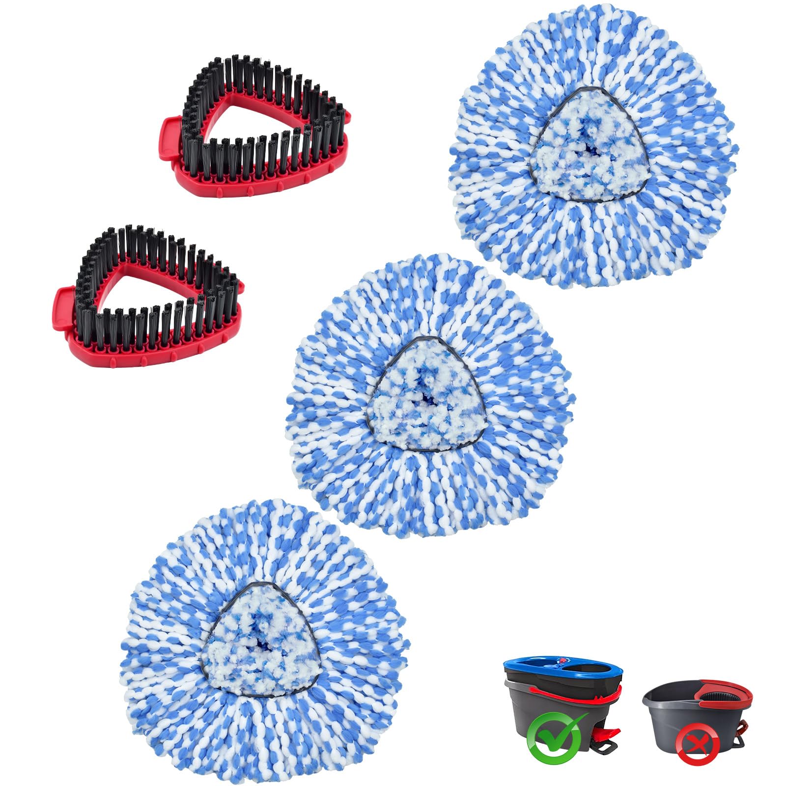 Mop Heads Replacements for Ocedar (5 Count)