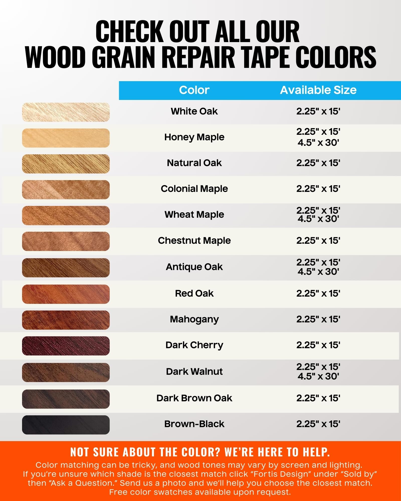 Wood Grain Repair Tape