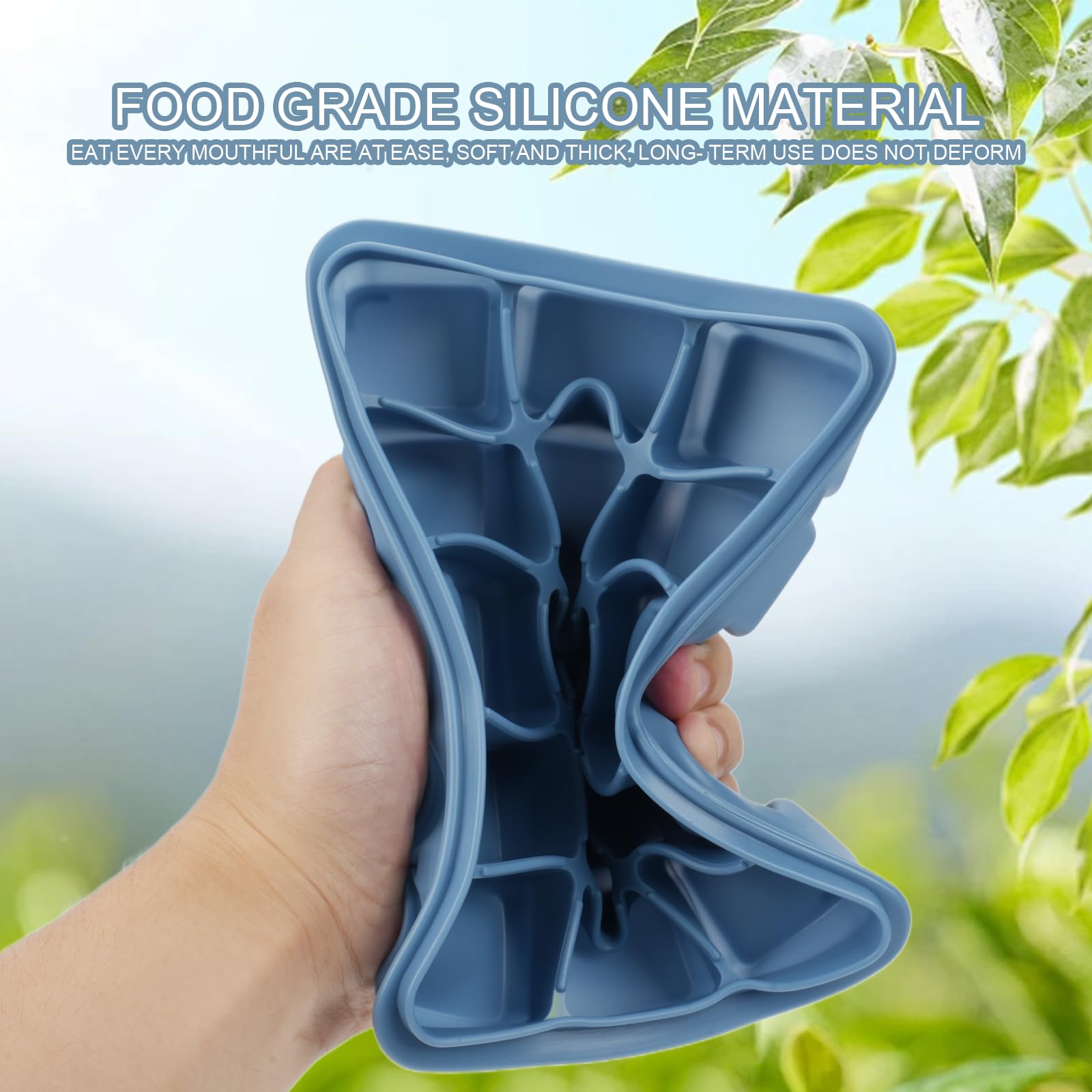 Ice Cube Trays with Silicone Lid (2 Count)