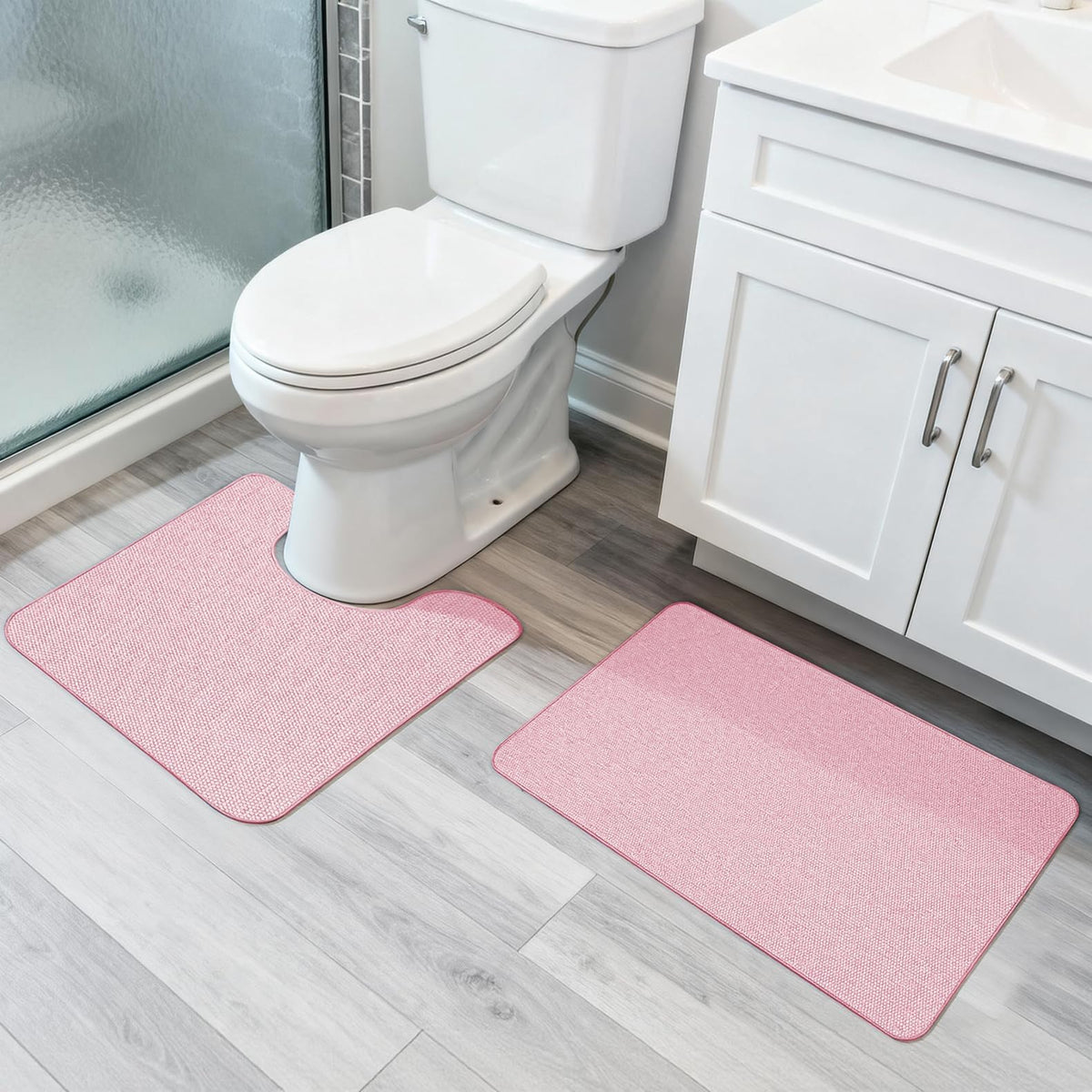 Bath Mat Set 2 Pieces (7.5 Sq Ft)