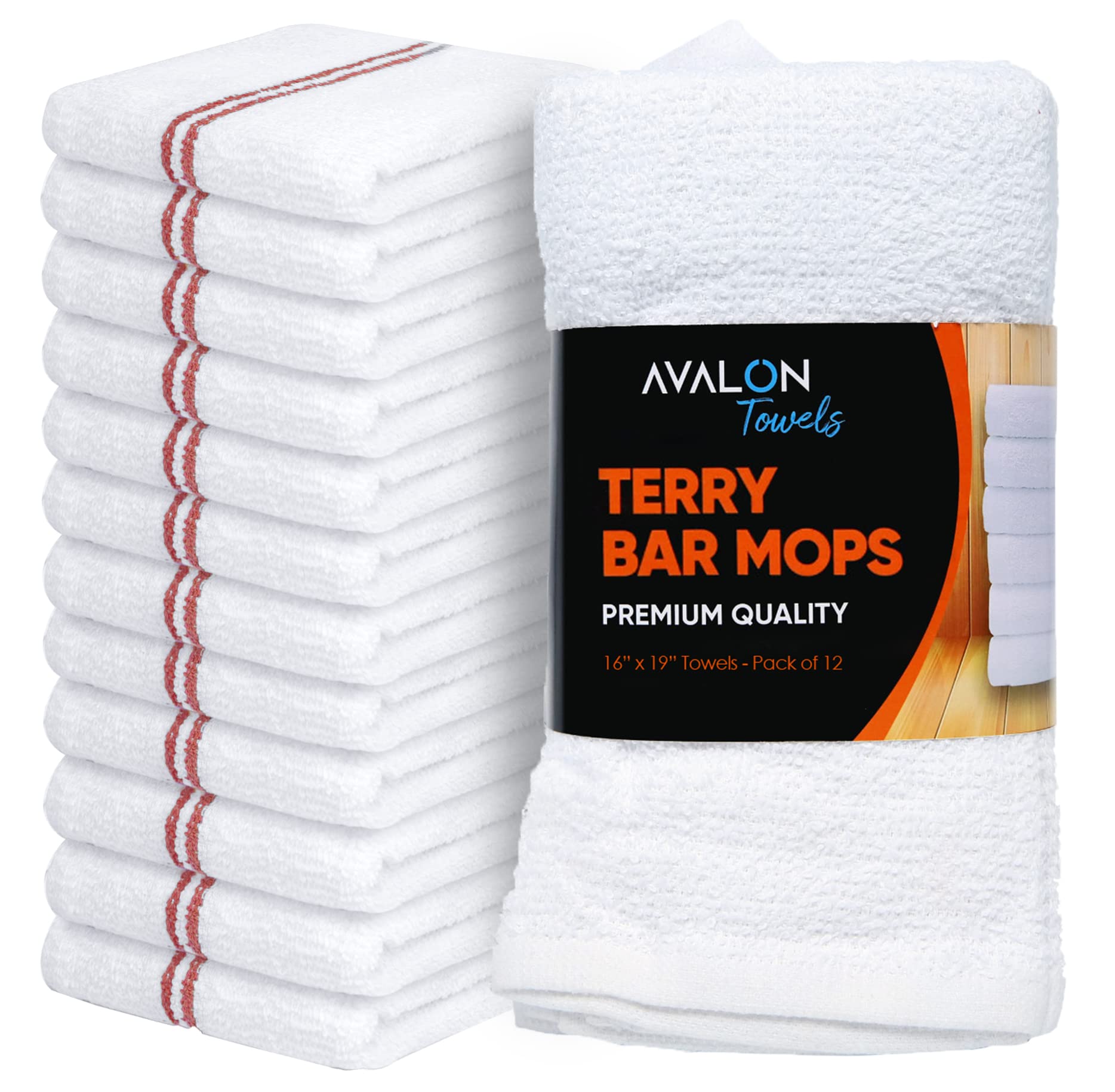 Terry Bar Mop Towels (12 Count)