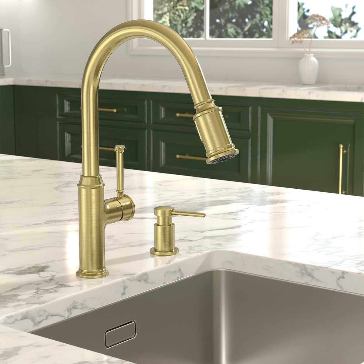 Gold Soap Dispenser for Kitchen Sink
