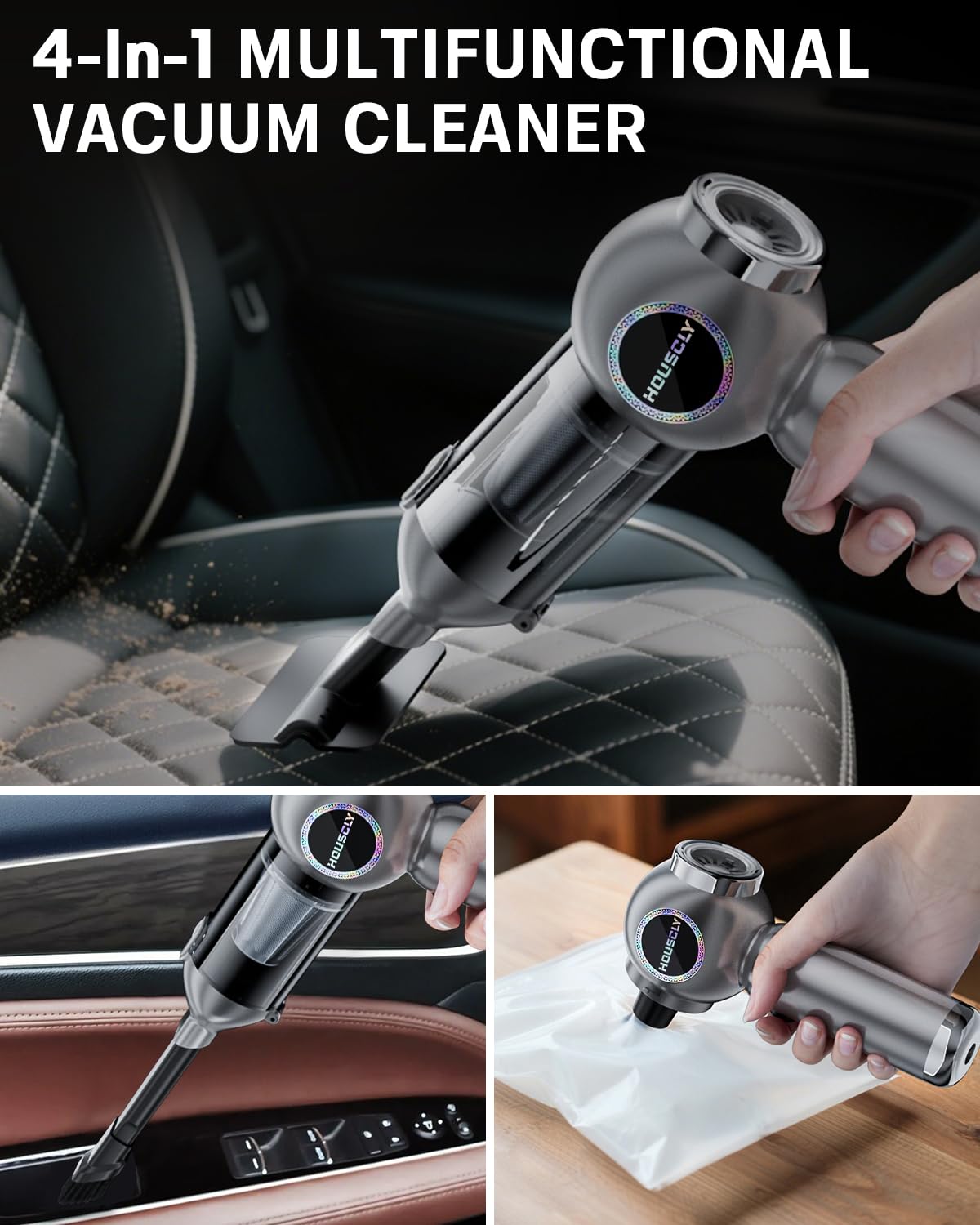Car Vacuum Cordless Mini Handhled 4