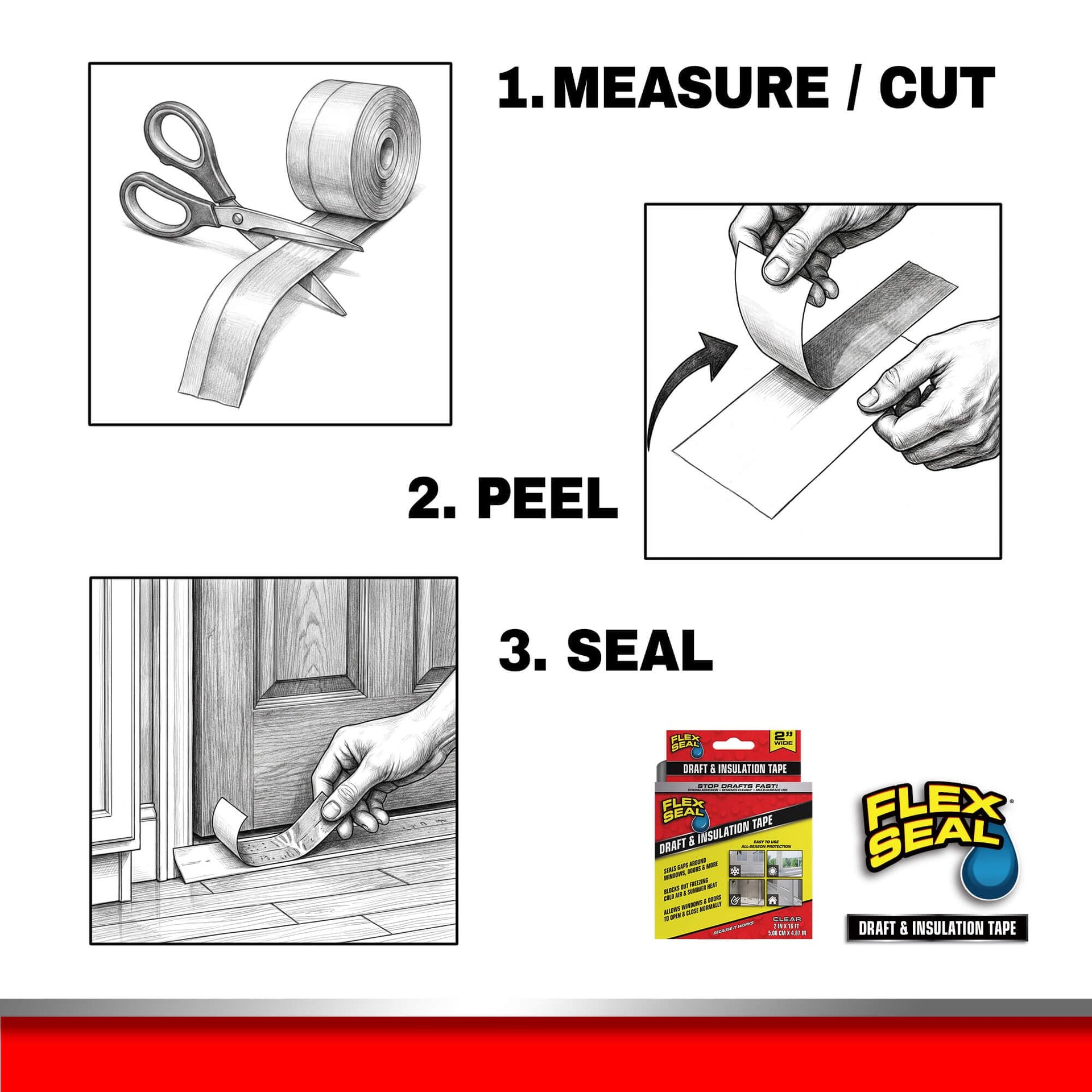 Draft and Insulation Sealing Tape