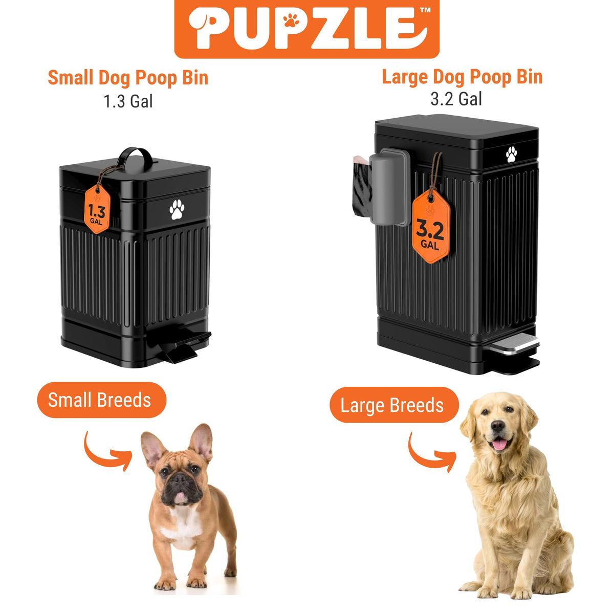 Dog Poop Trash Can Outside (30 Count)