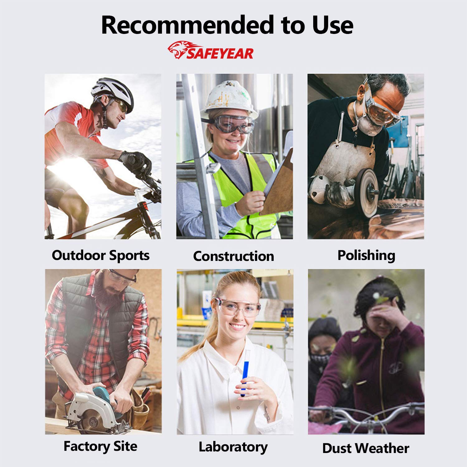 Anti Fog Safety Glasses