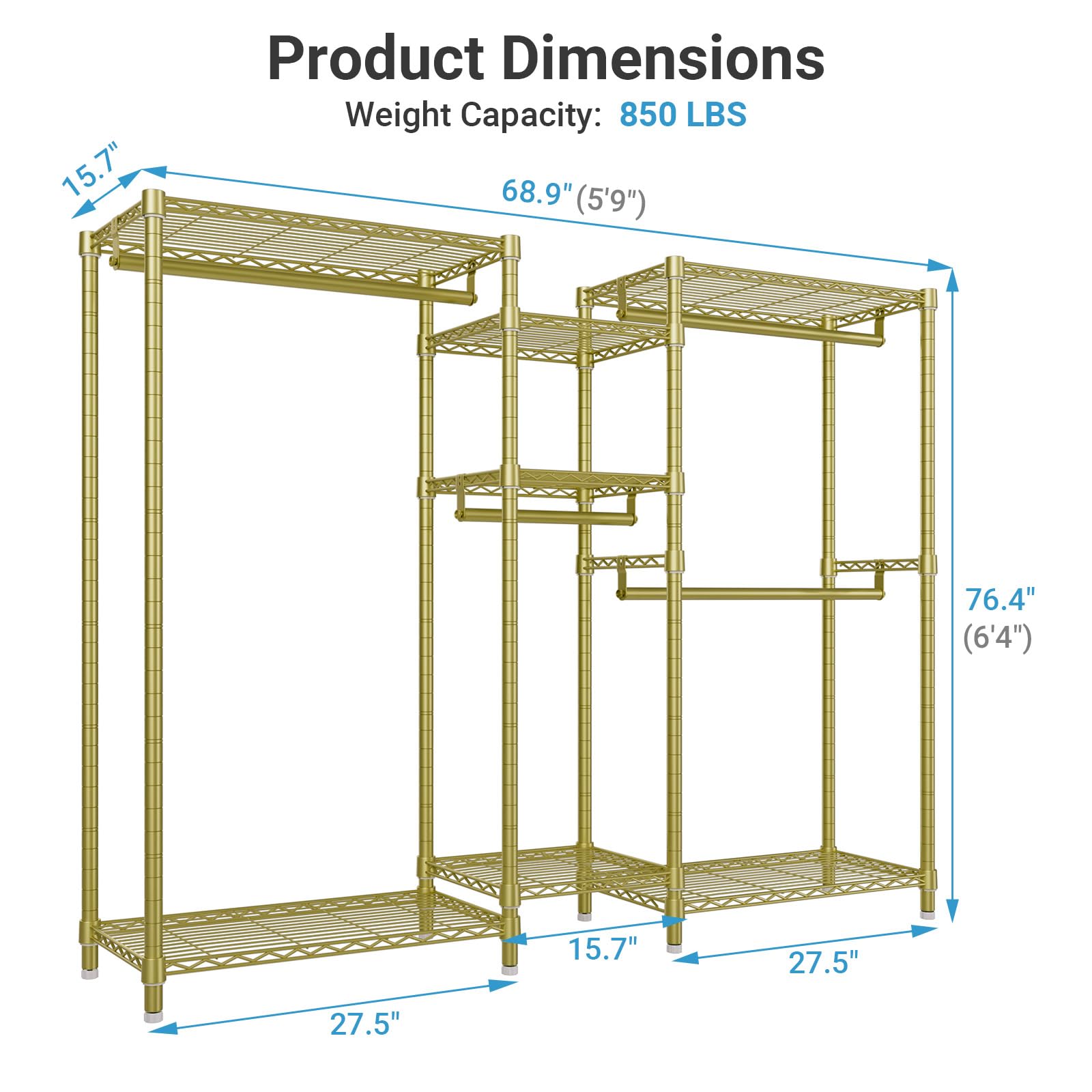 Classic V6 Wire Garment Rack