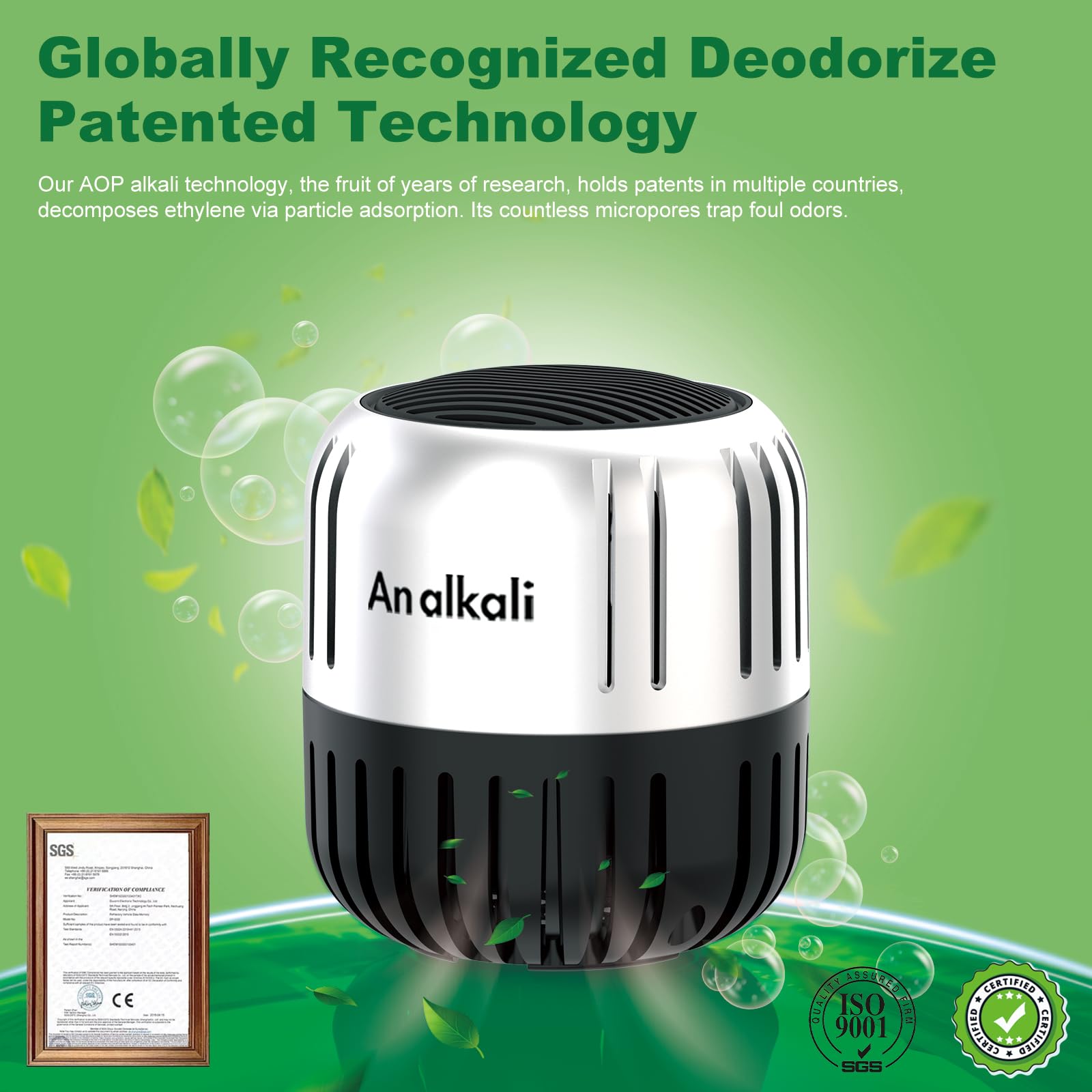 2 Pack Refrigerator Deodorizer Odor Eliminator