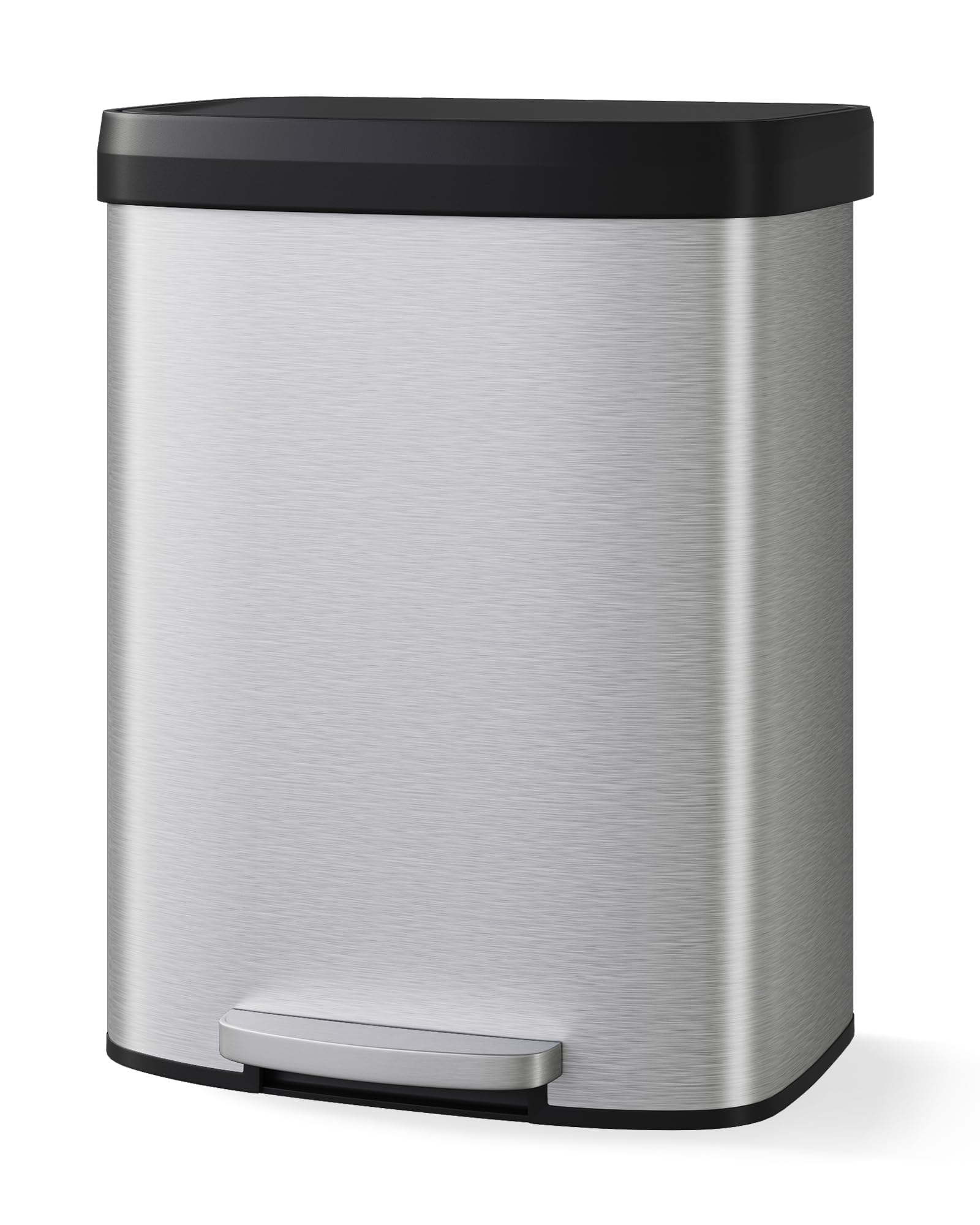 16 gal 60 L Stainless Steel Trash Can with Lid