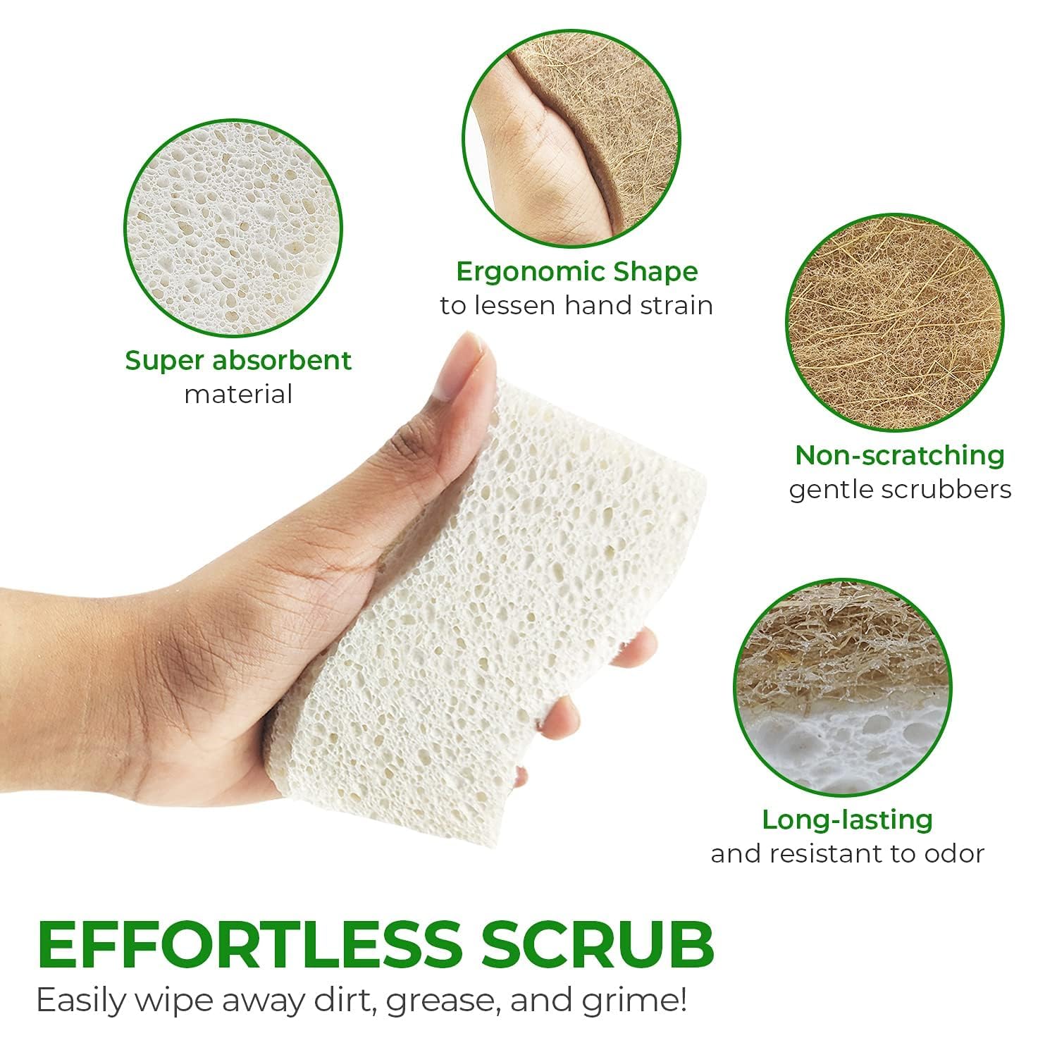 Natural Kitchen Sponges