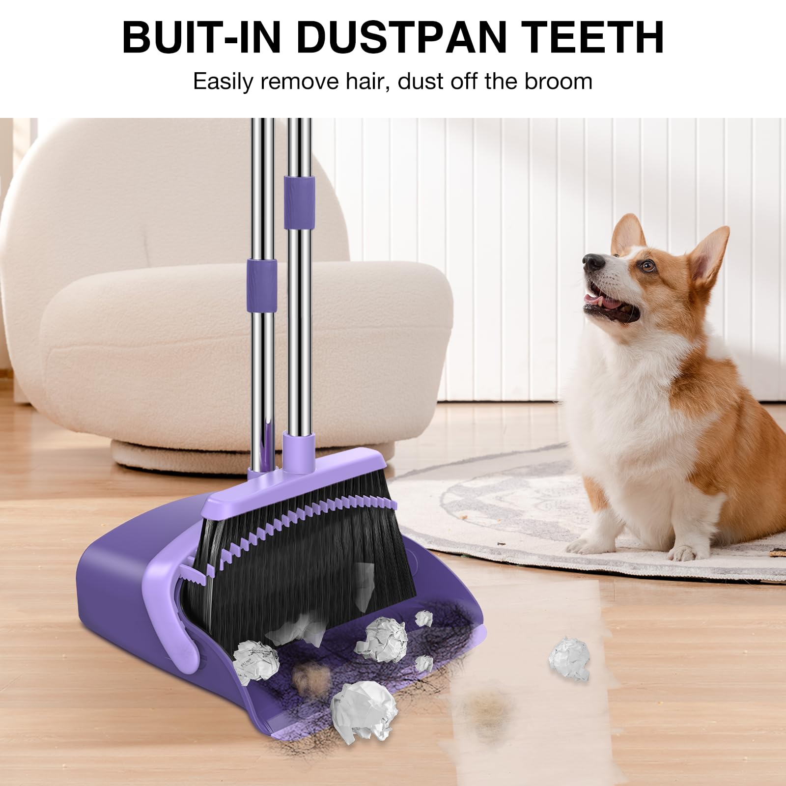 Broom and Dustpan Set with 52