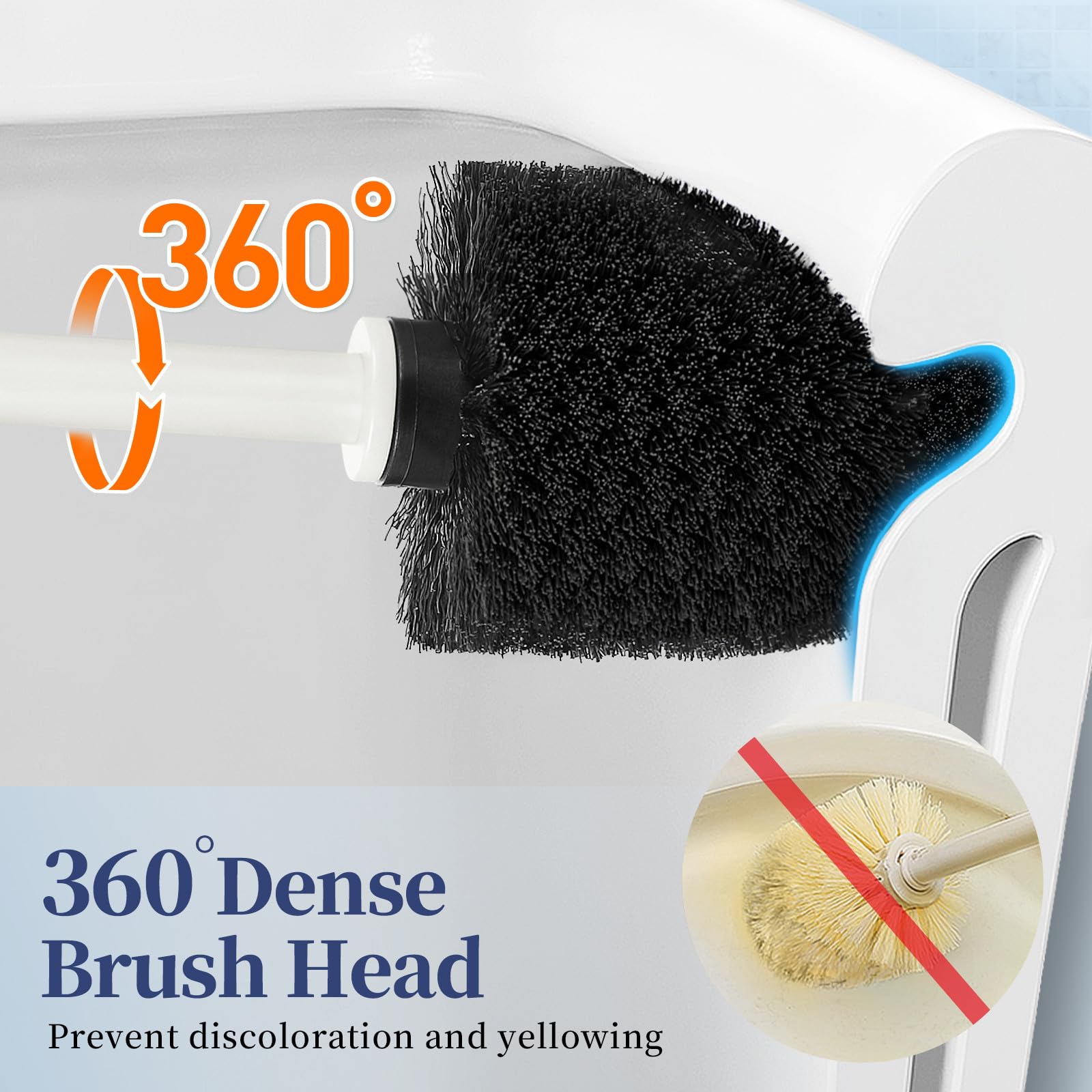 Toilet Bowl Brush Holder Set