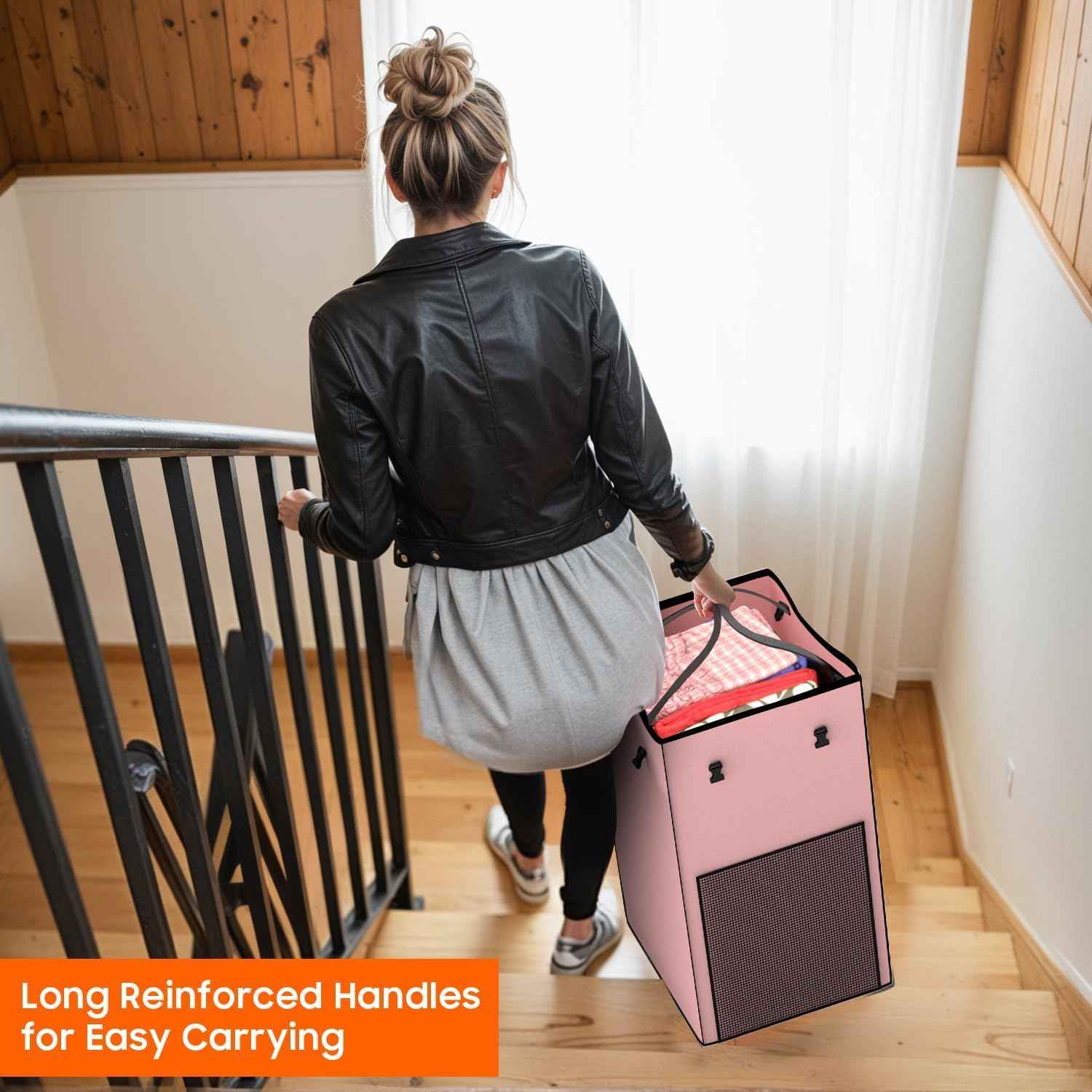Laundry Hamper with Wheels (99.68 Ounce)