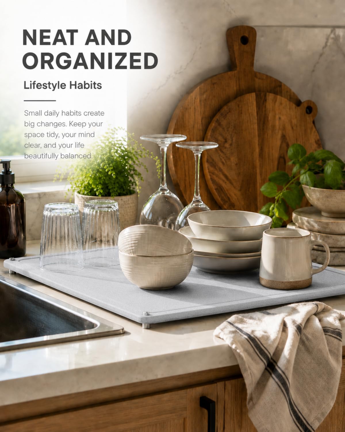 Diatomaceous Earth Dish Drying Mat