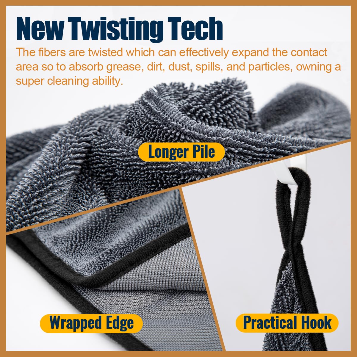 Microfiber Towels Cars Wash Drying Cleaning Cloth